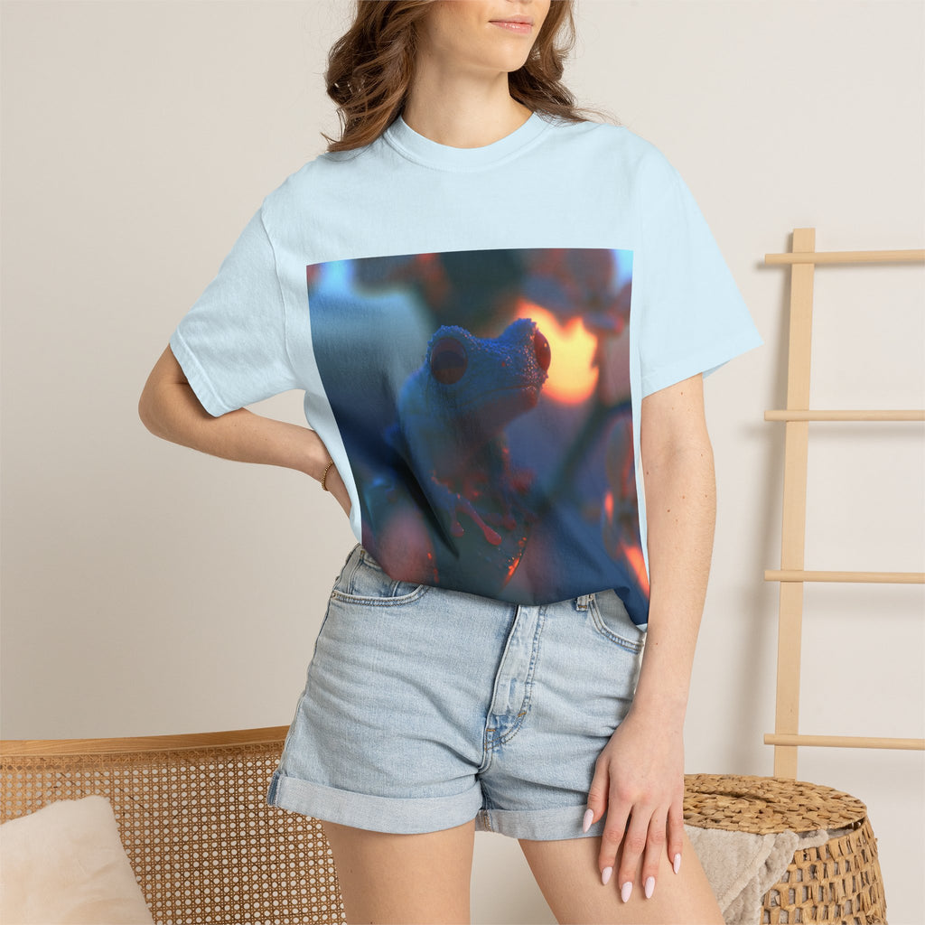 Sunset treefrog tee