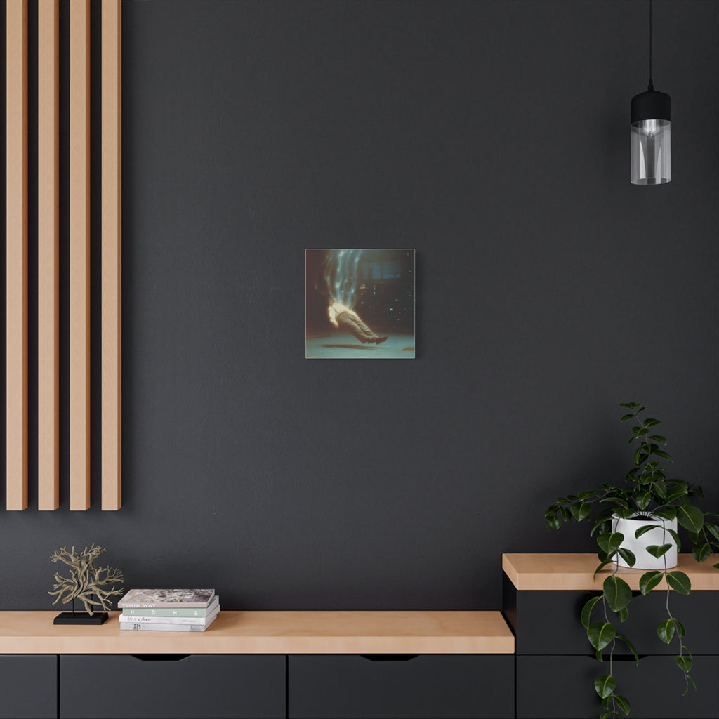 Energy drain matte canvas print