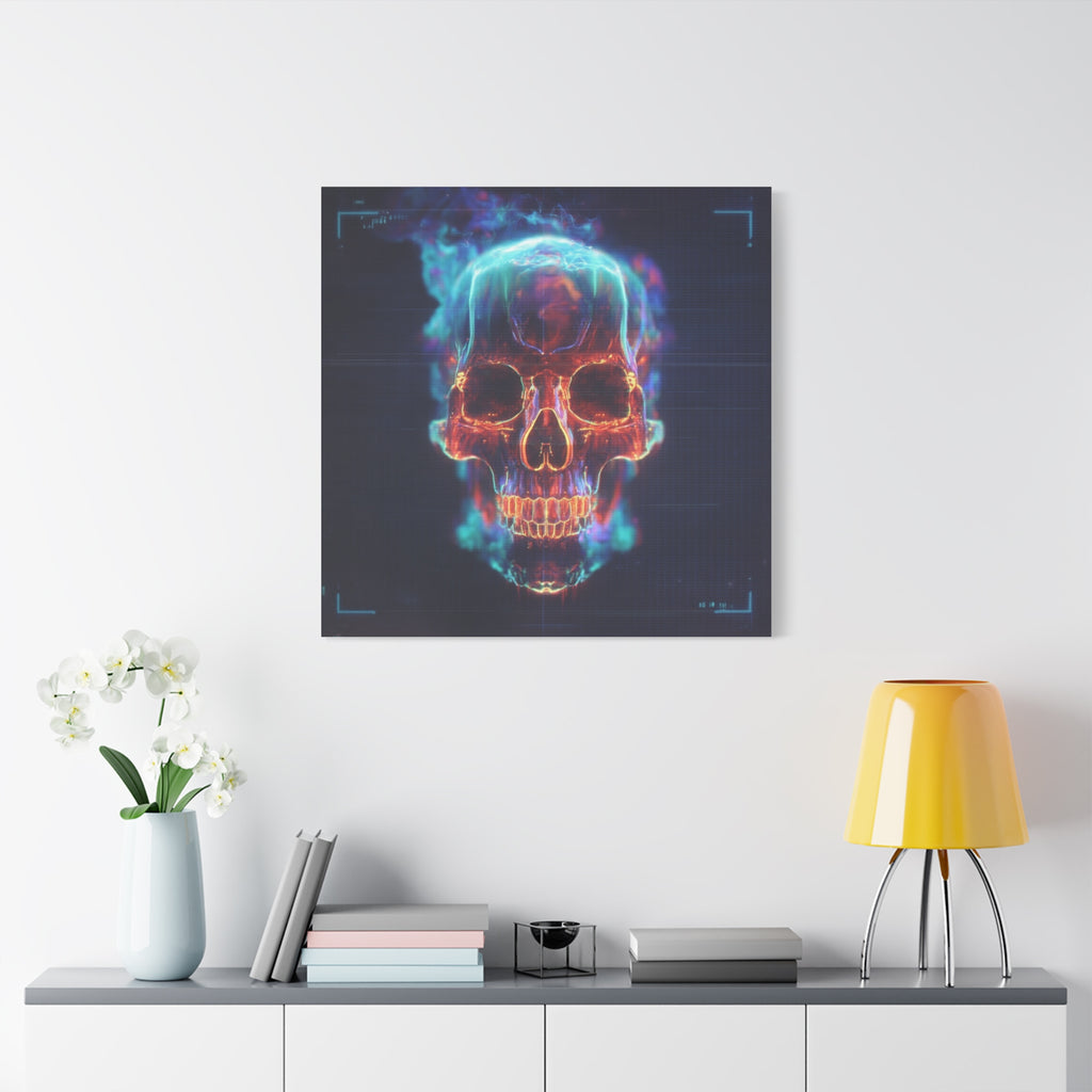 Heat signature matte canvas print