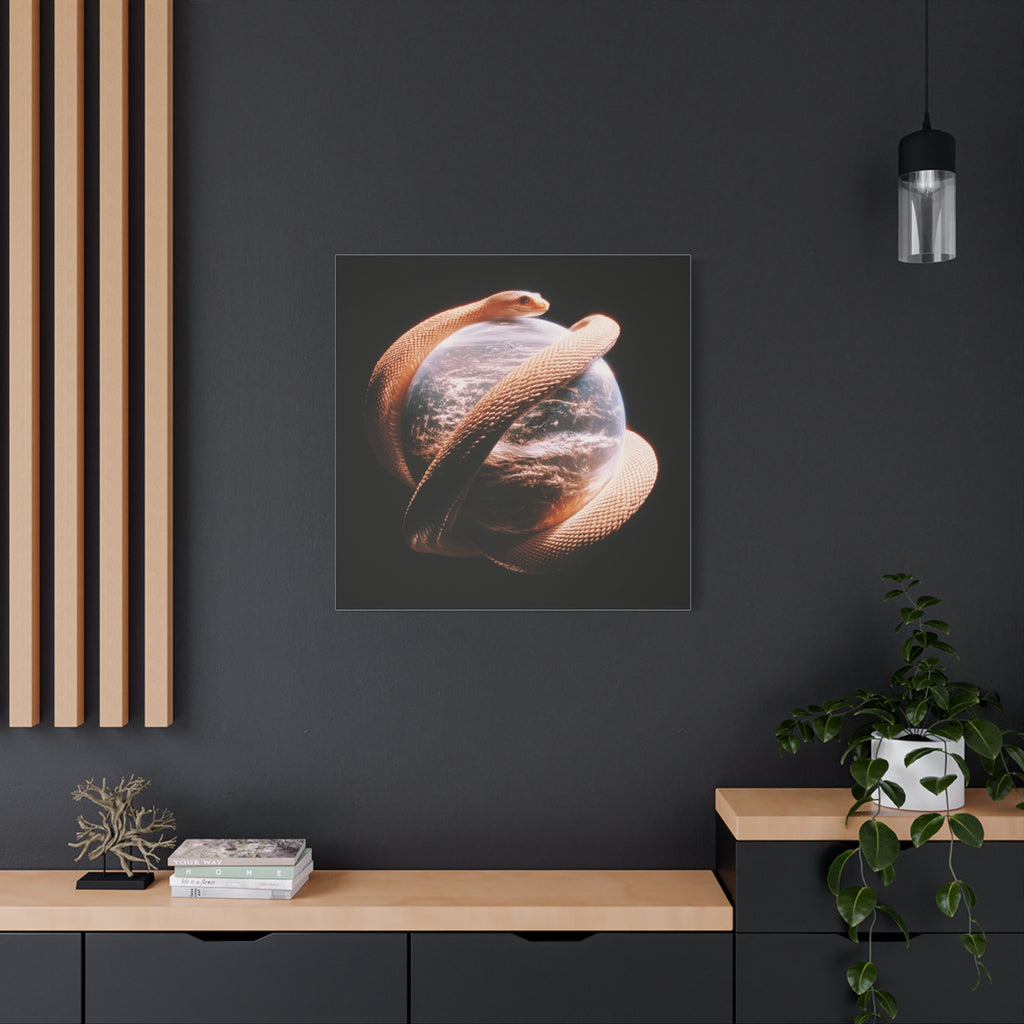 Evil world matte canvas print
