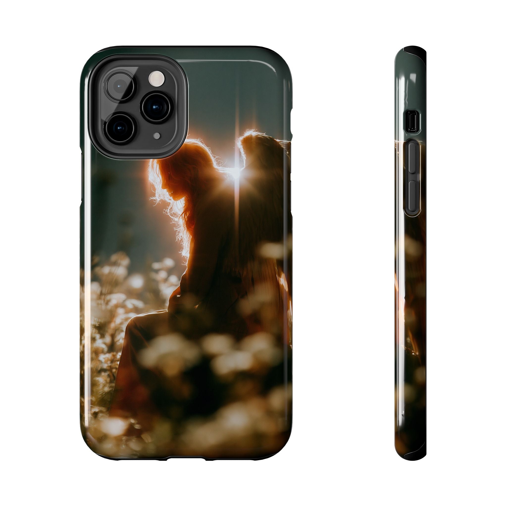 Thoughtful angel phone case