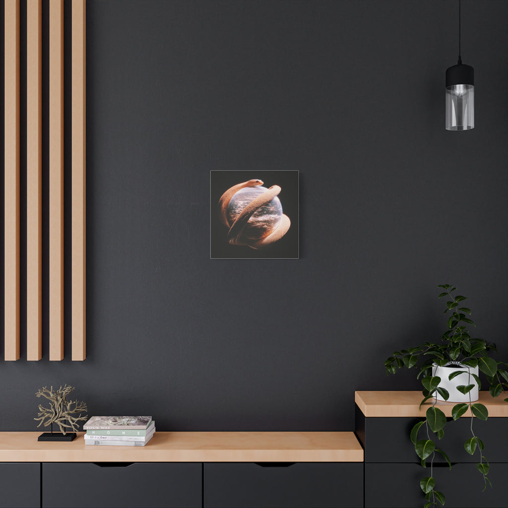 Evil world matte canvas print