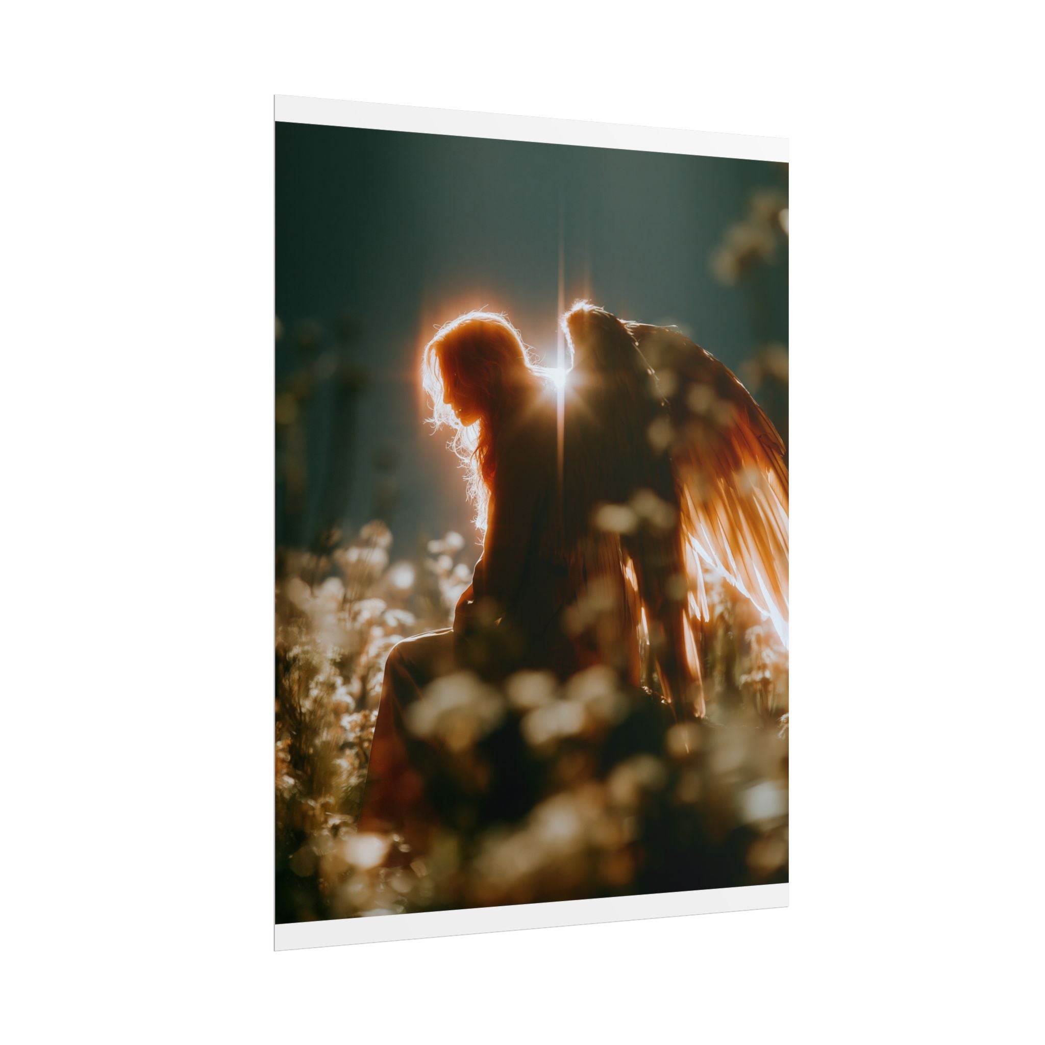 Thoughtful angel poster