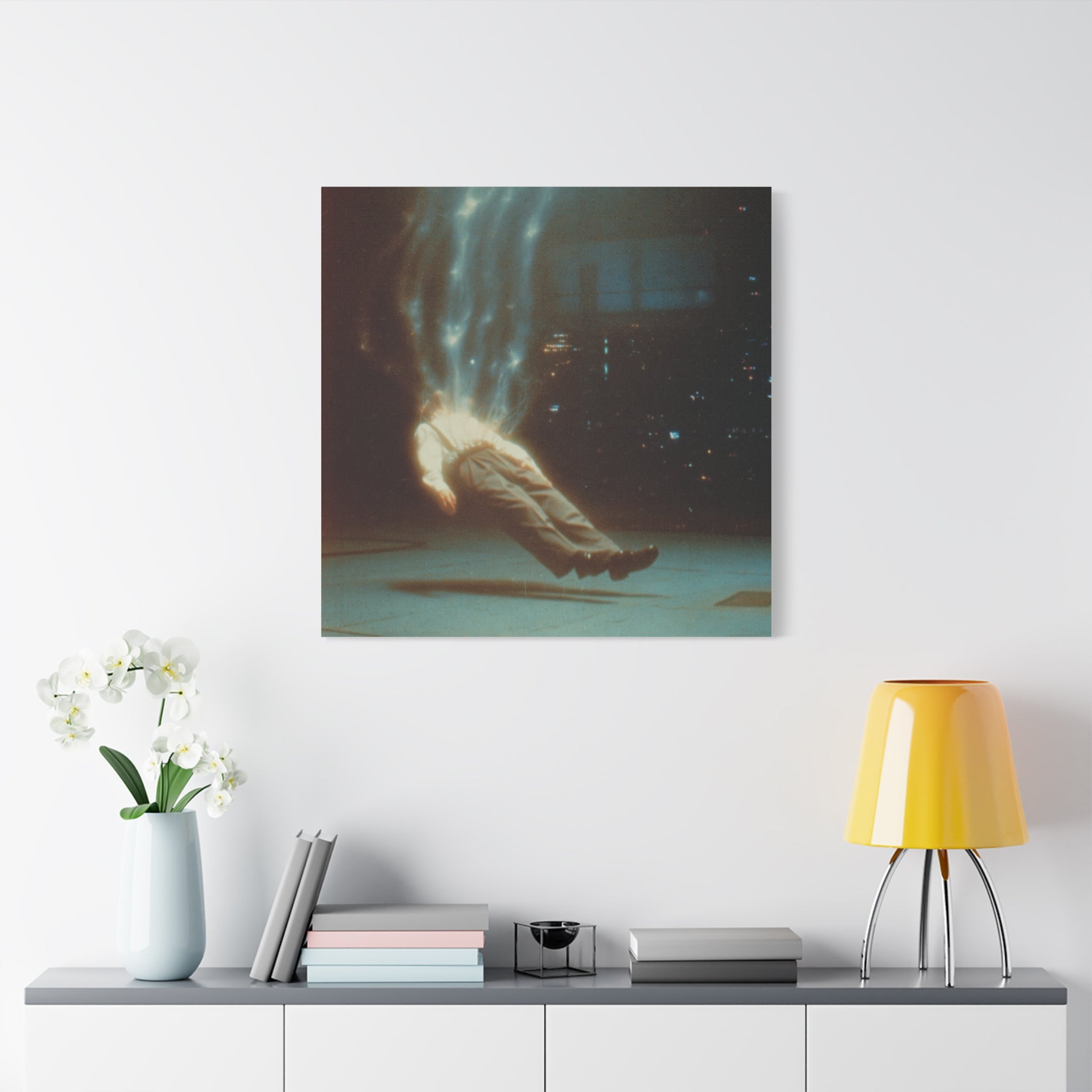 Energy drain matte canvas print