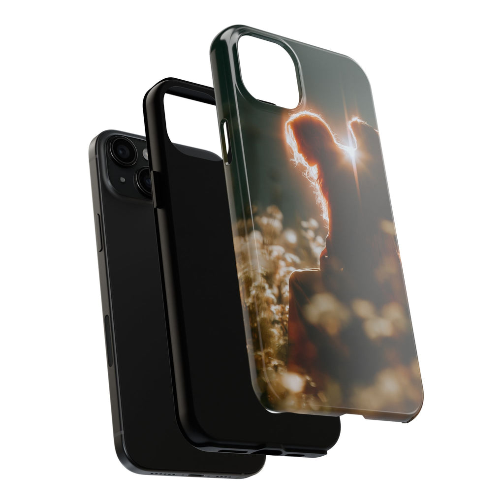 Thoughtful angel phone case