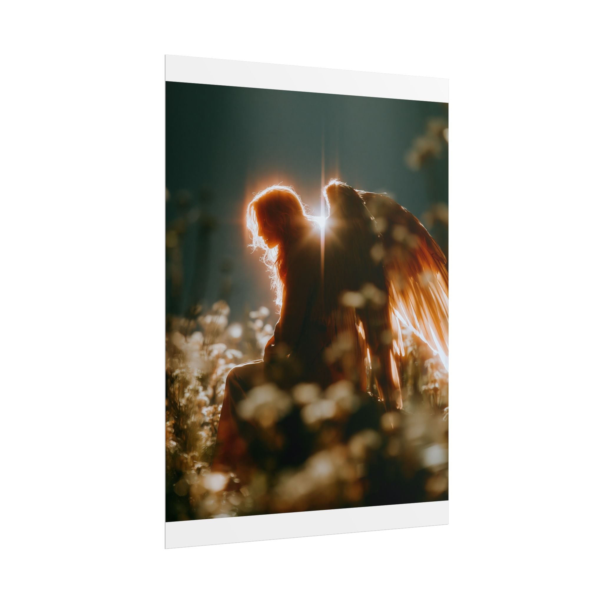 Thoughtful angel poster
