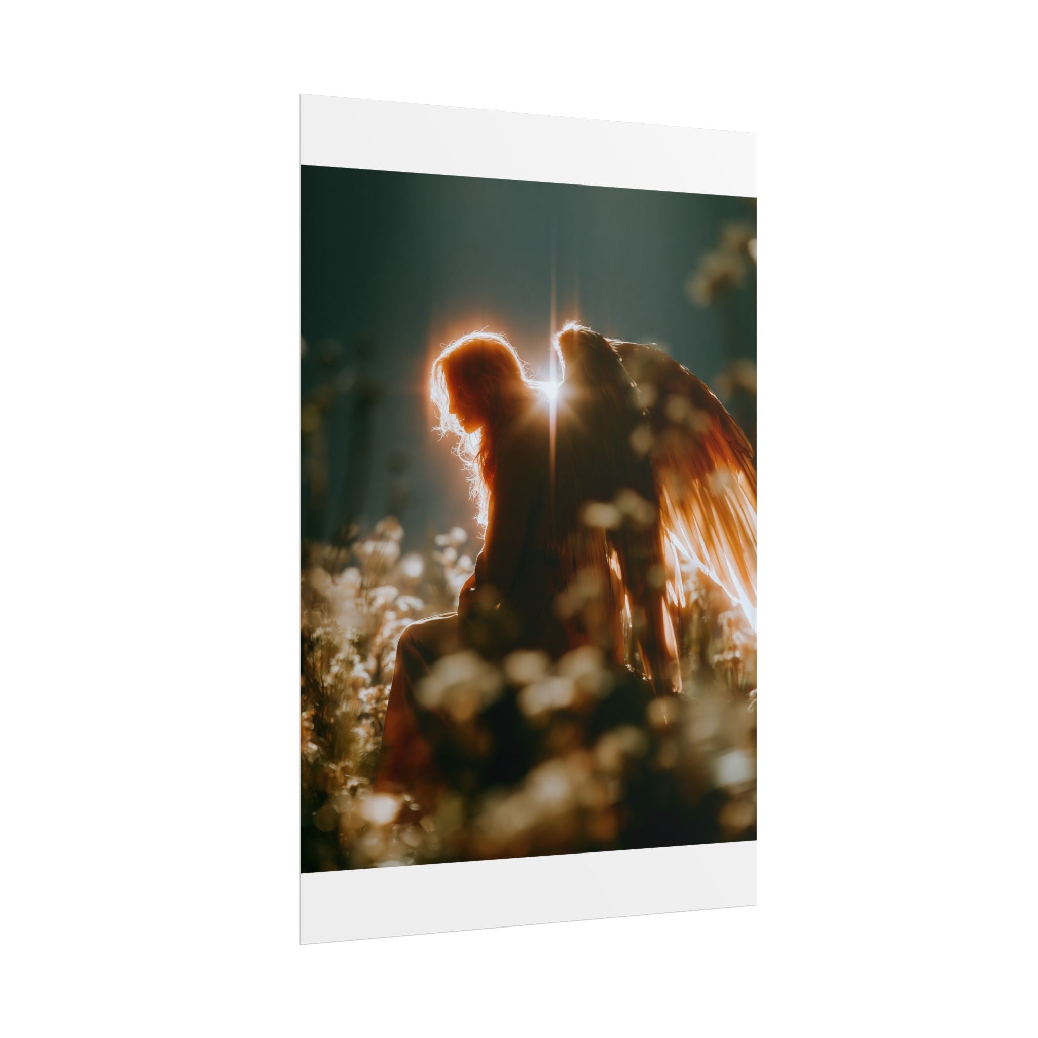 Thoughtful angel poster
