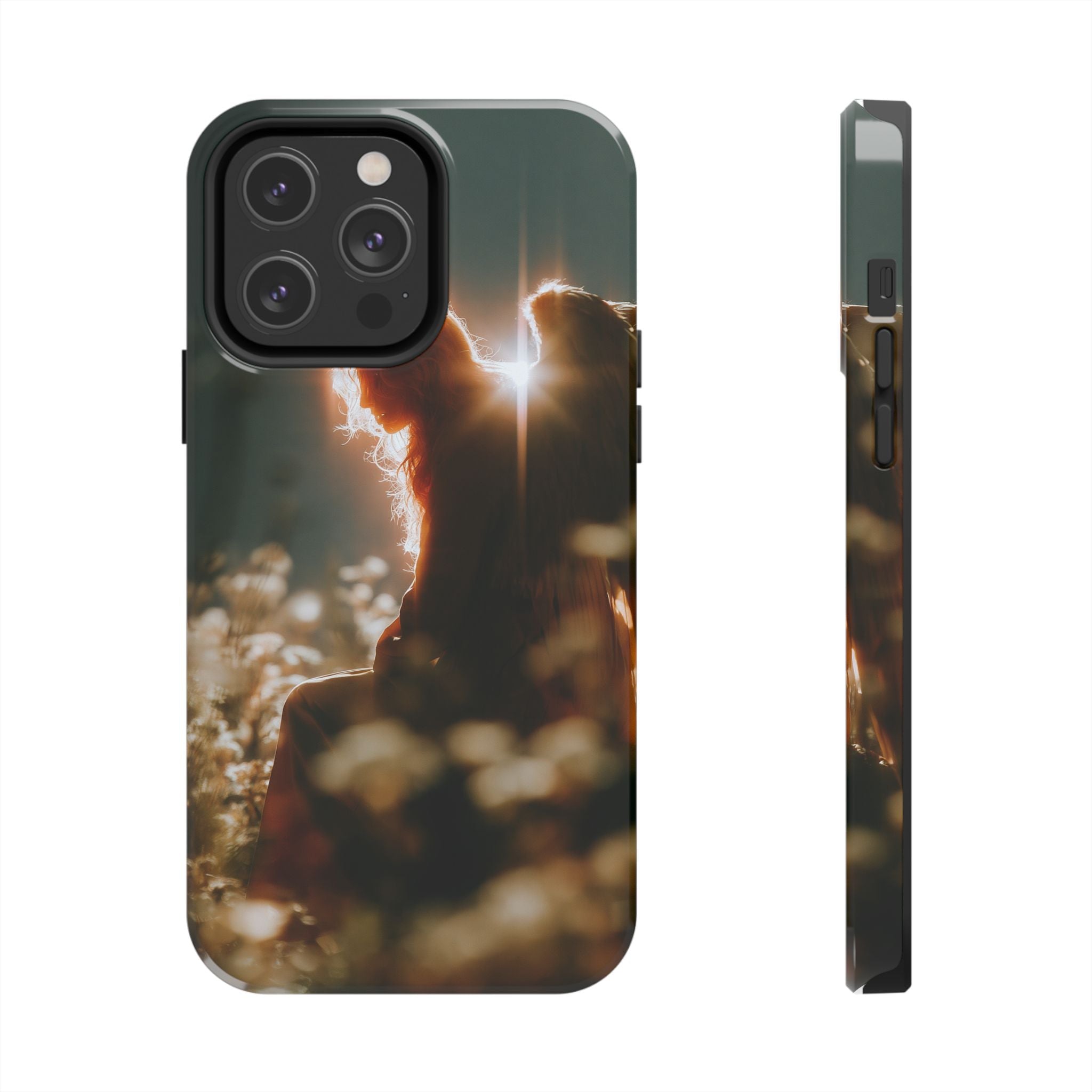 Thoughtful angel phone case