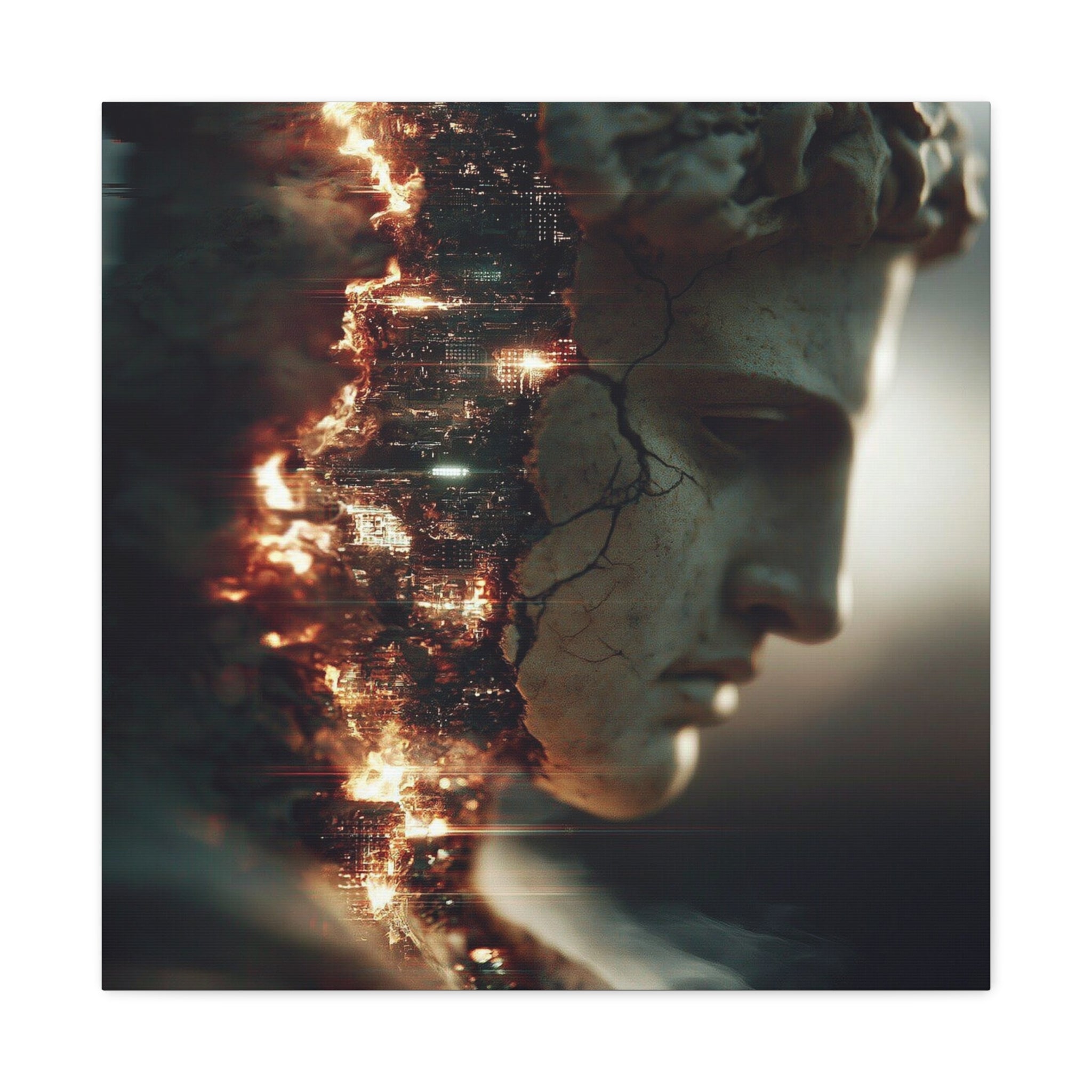 Entropy matte canvas print
