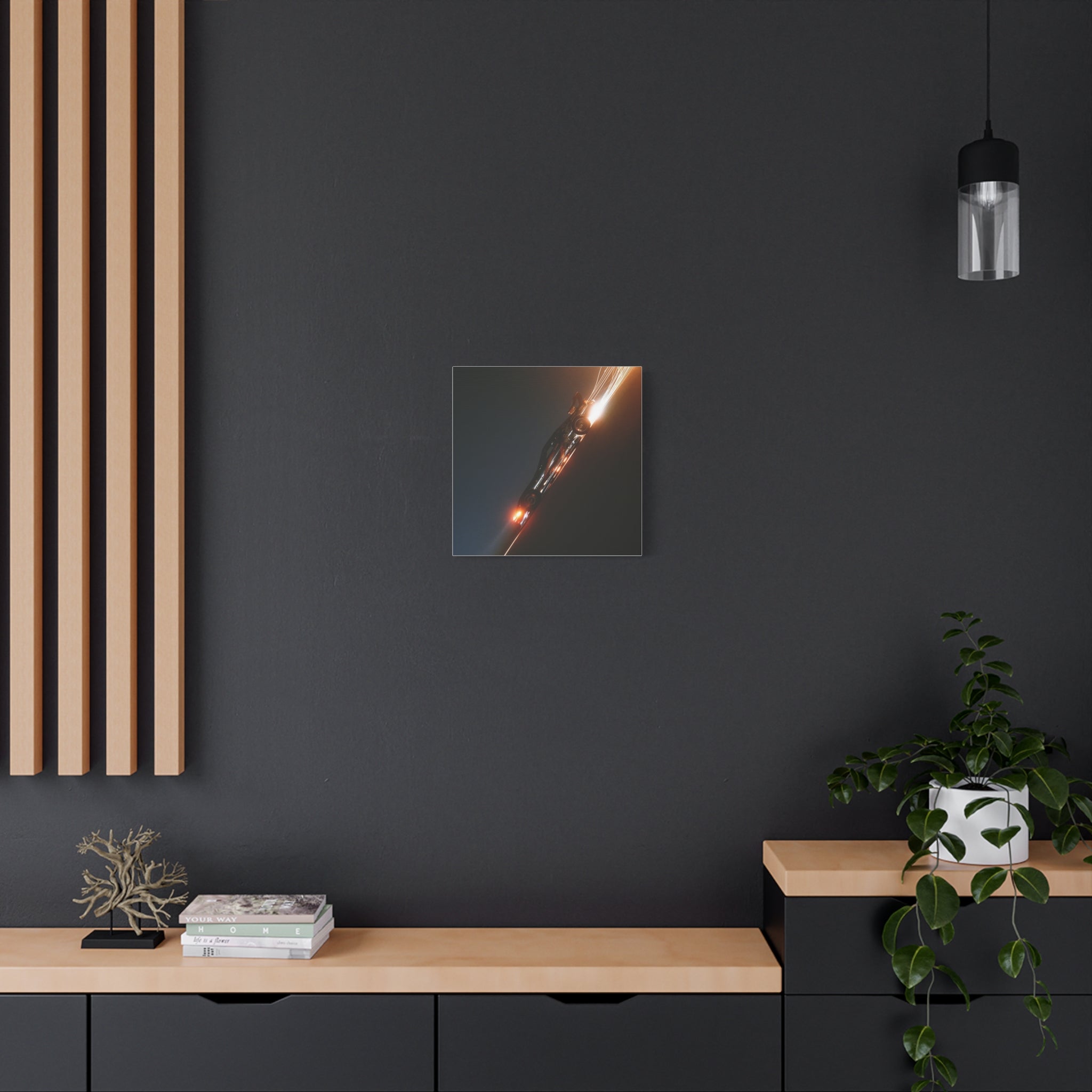 Speed matte canvas print
