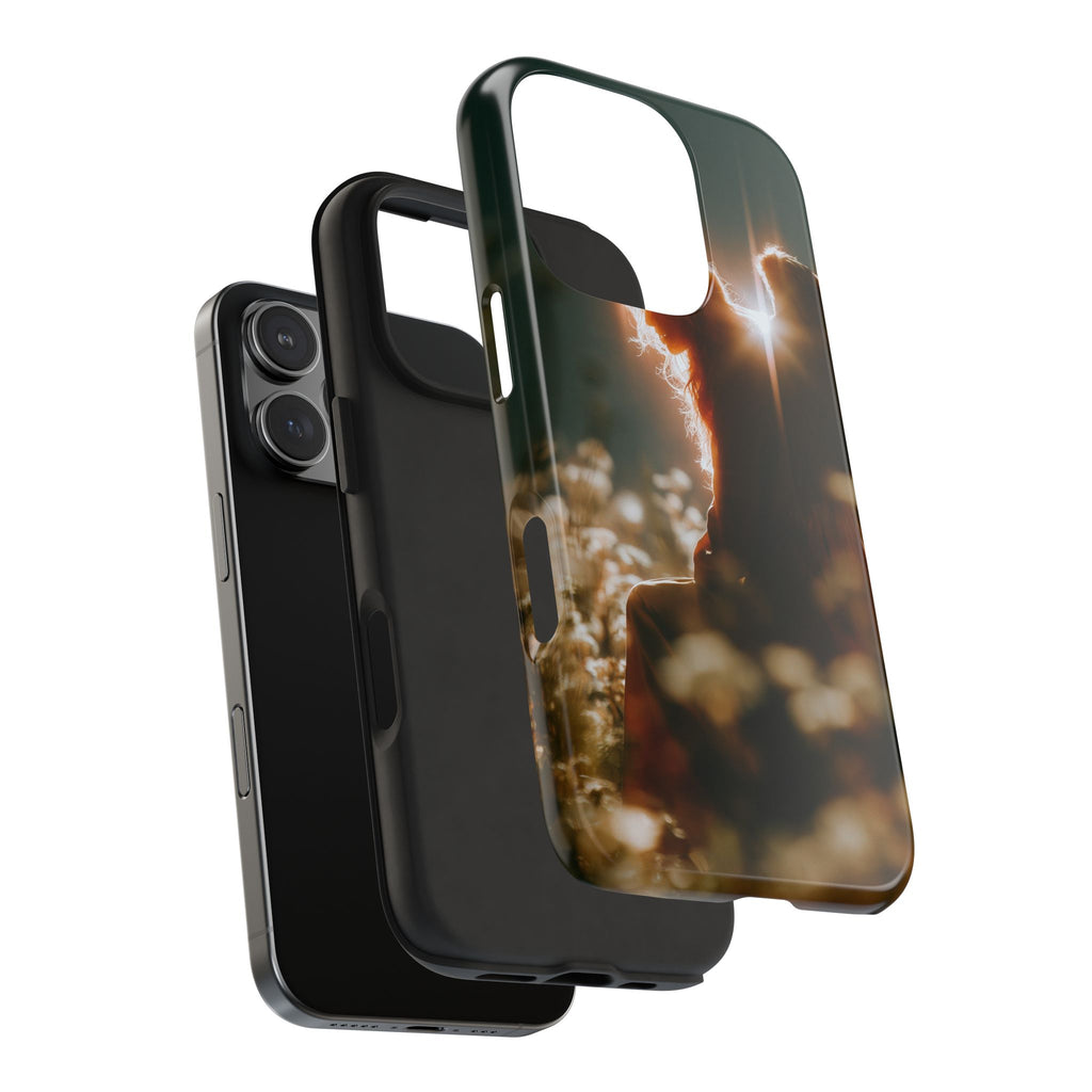 Thoughtful angel phone case