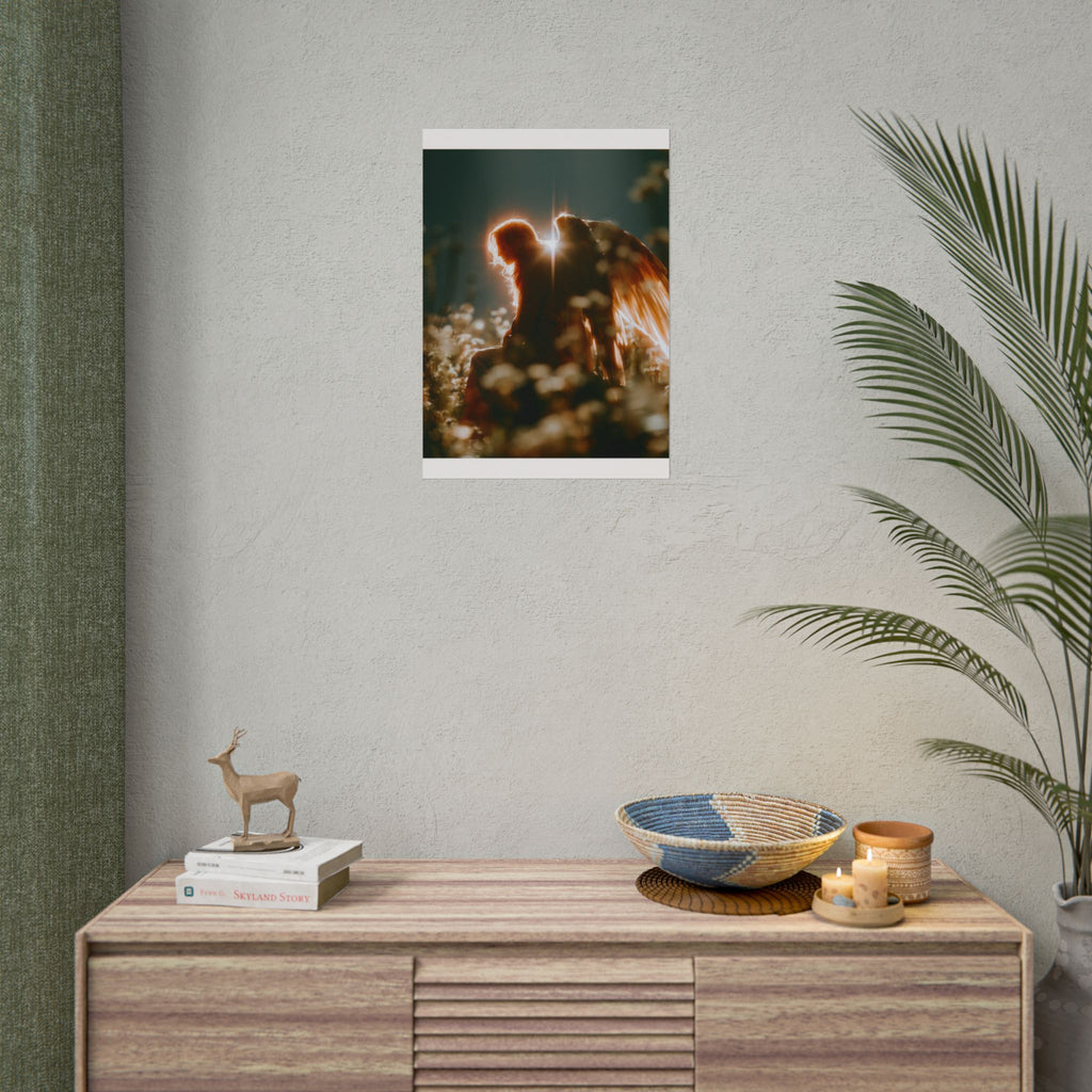 Thoughtful angel poster
