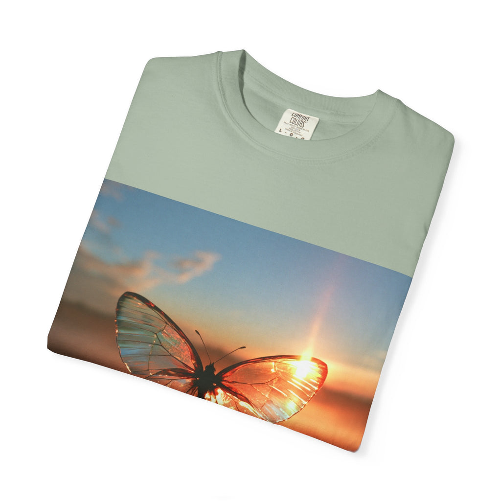 Glass butterfly tee