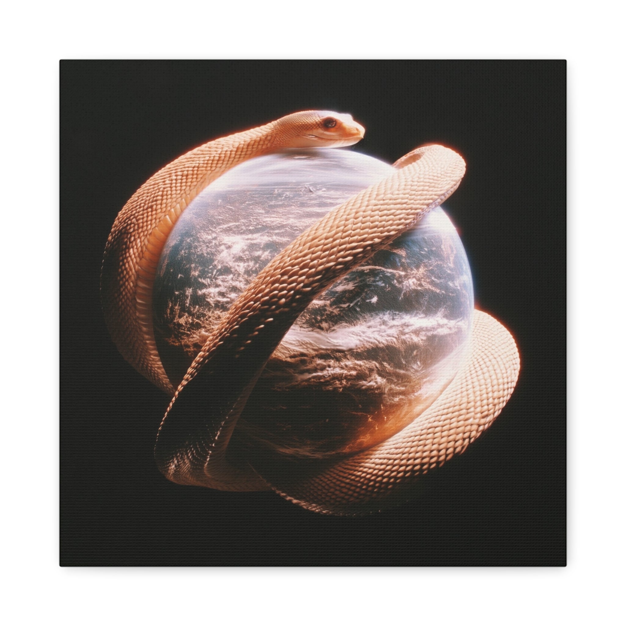 Evil world matte canvas print