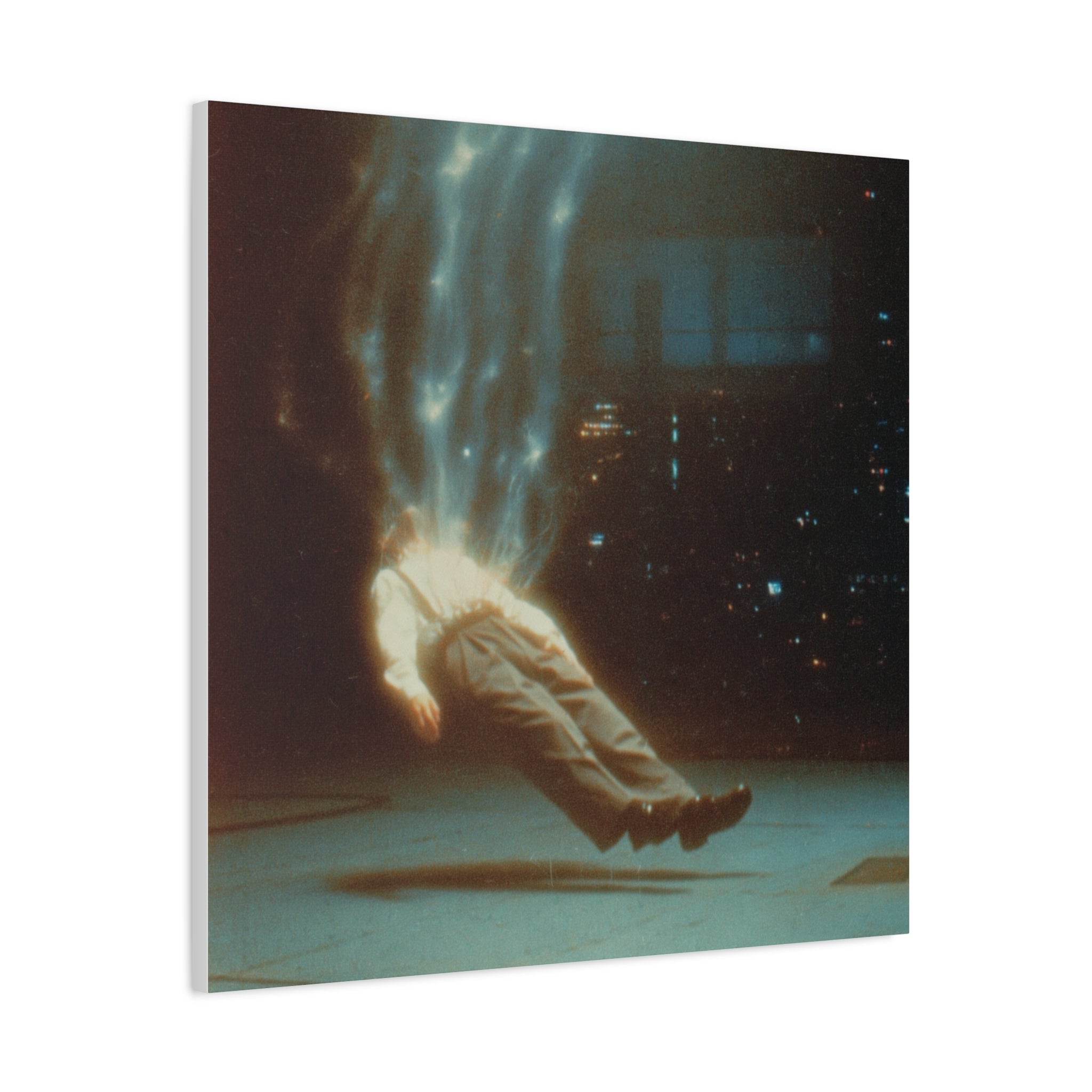 Energy drain matte canvas print