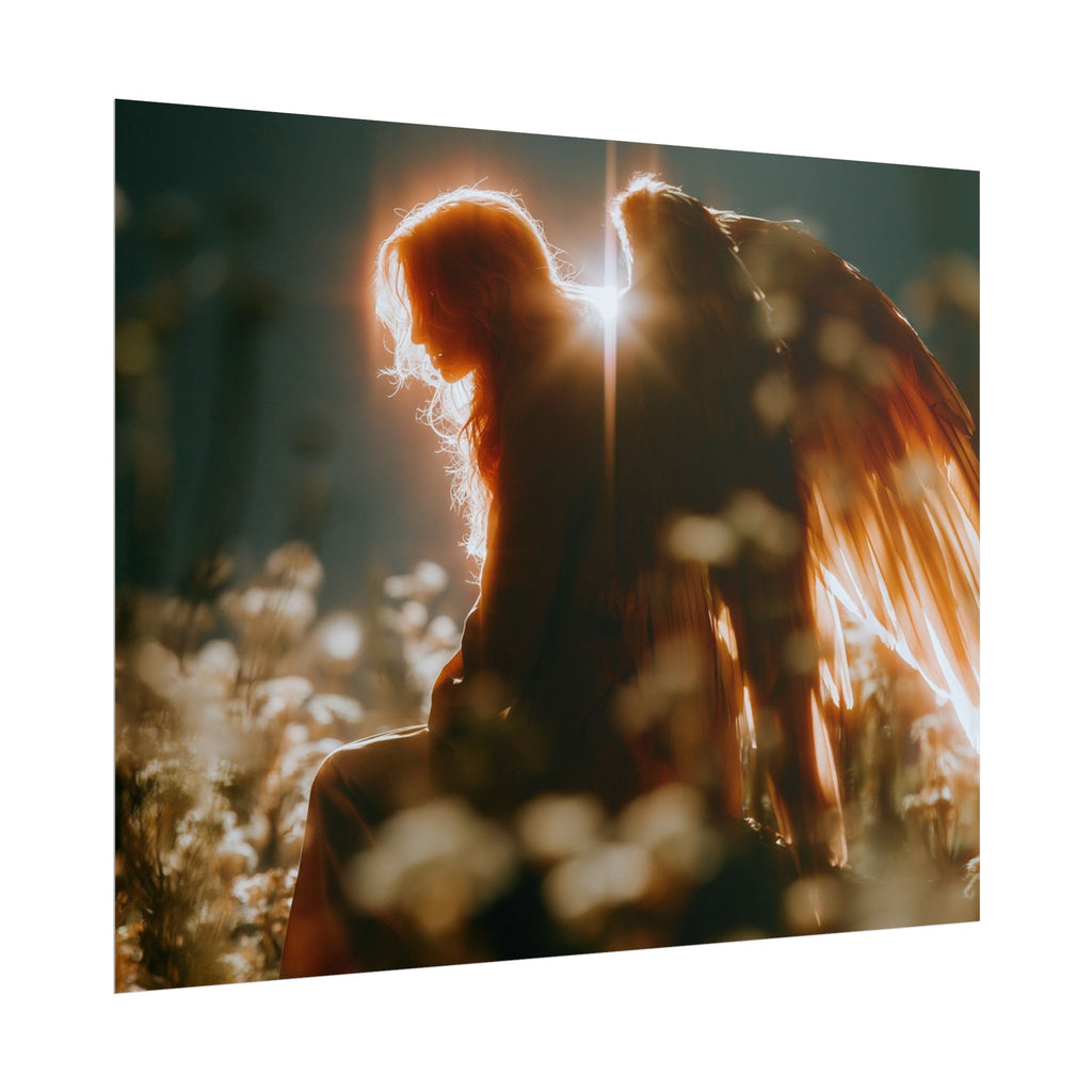 Thoughtful angel poster
