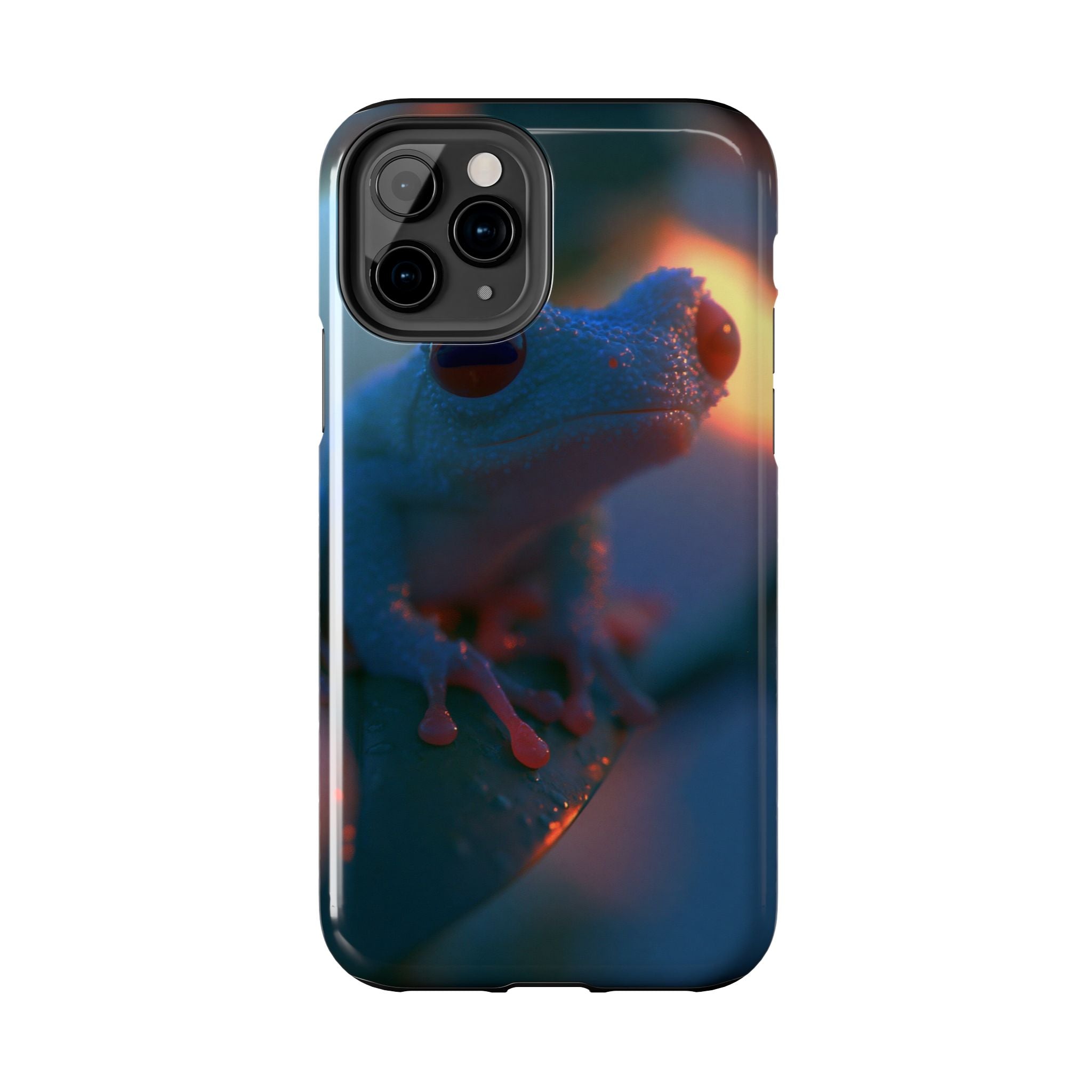 Sunset treefrog phone case