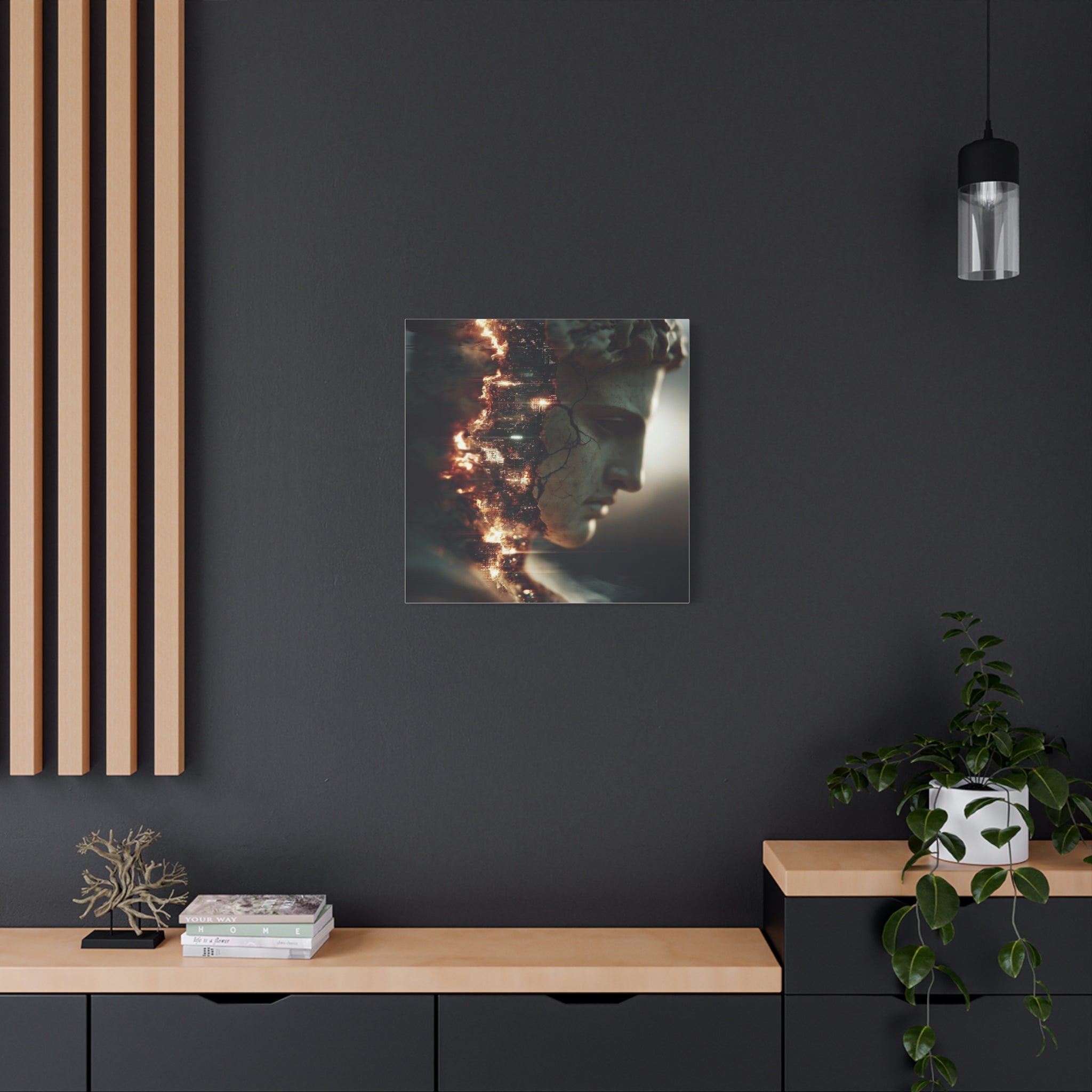 Entropy matte canvas print