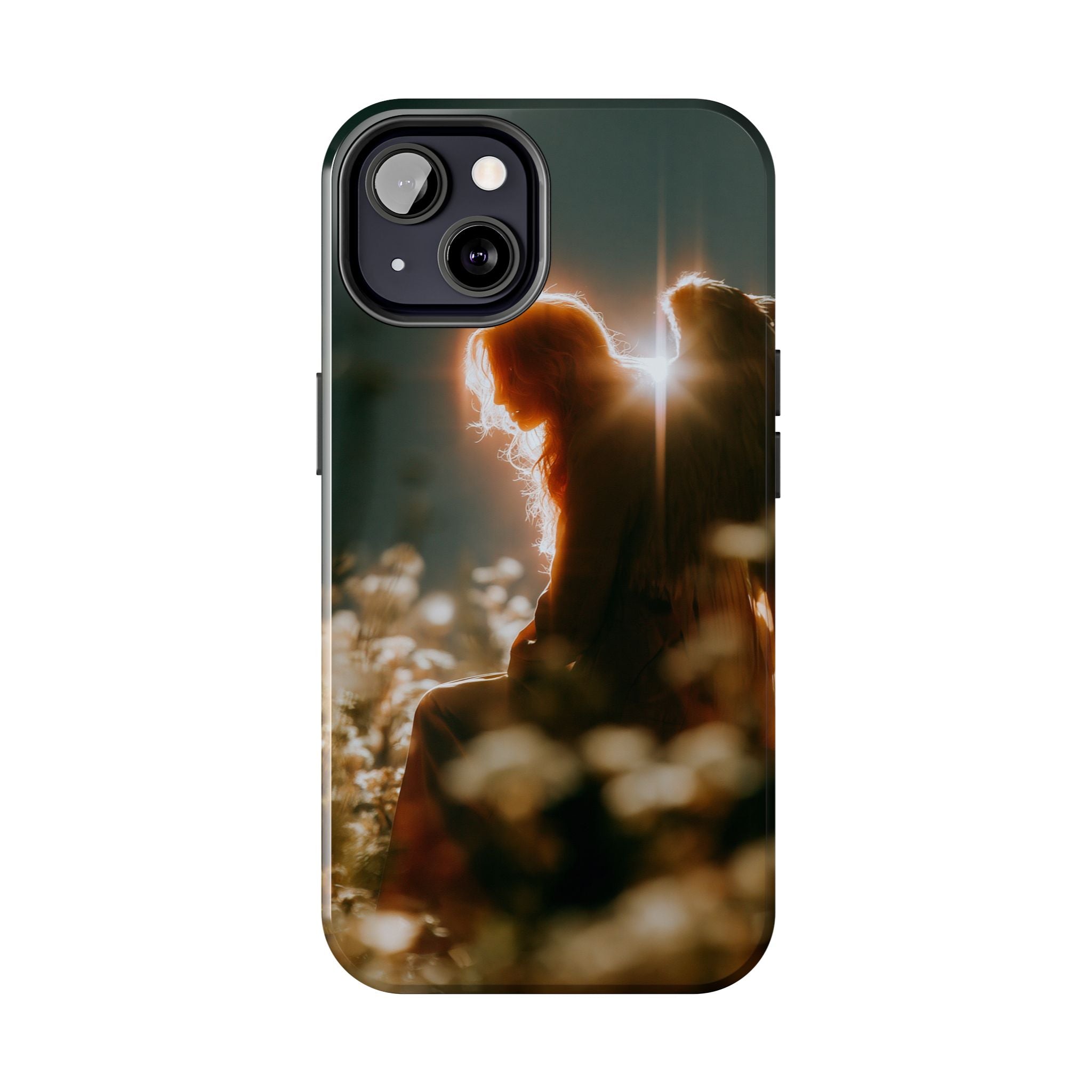 Thoughtful angel phone case