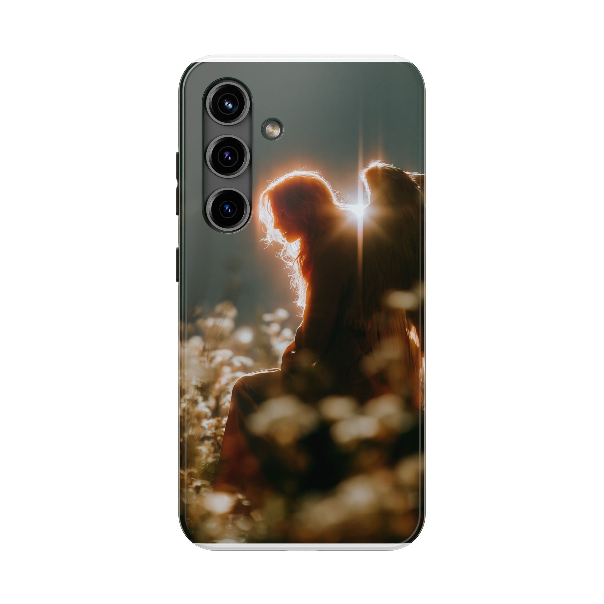 Thoughtful angel phone case