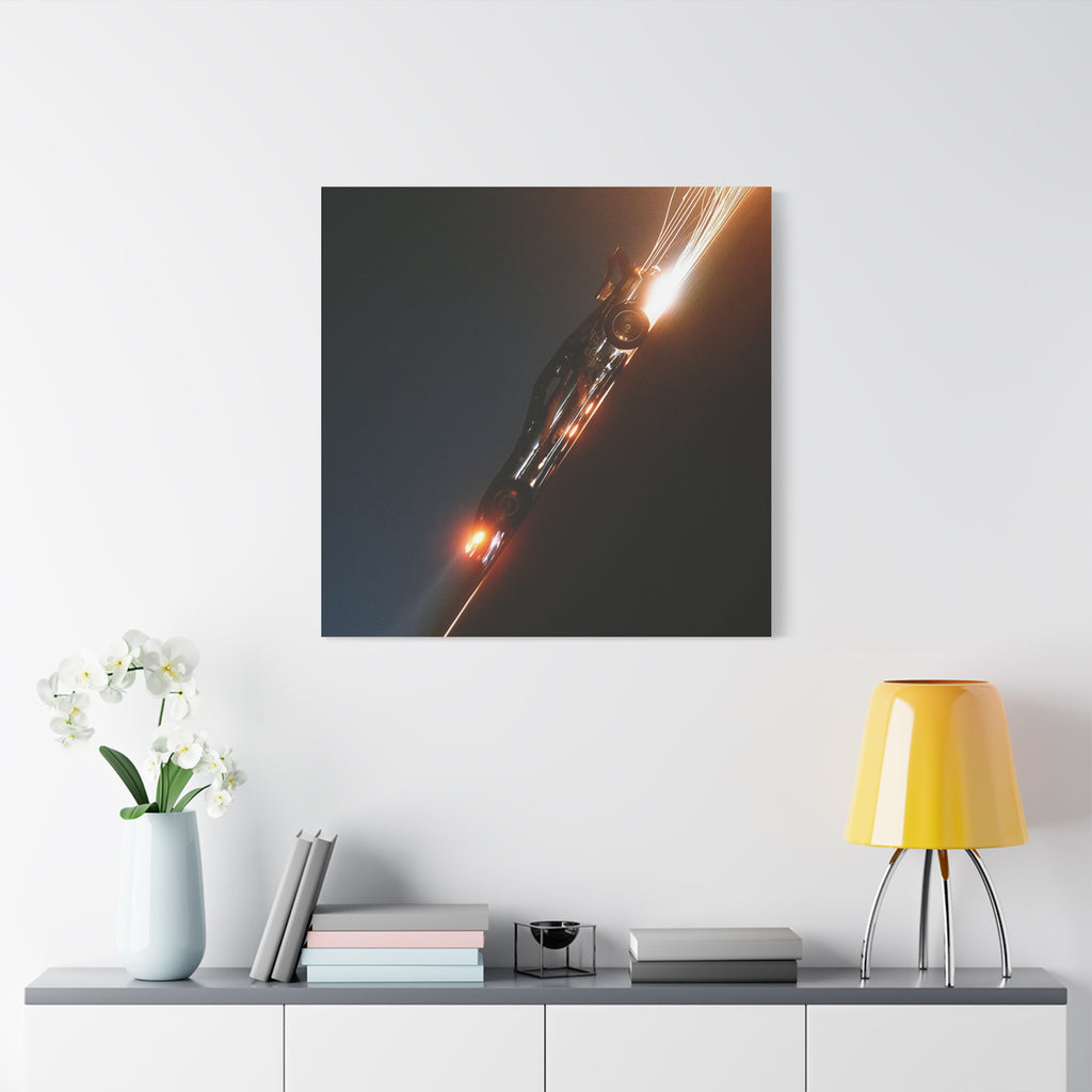 Speed matte canvas print