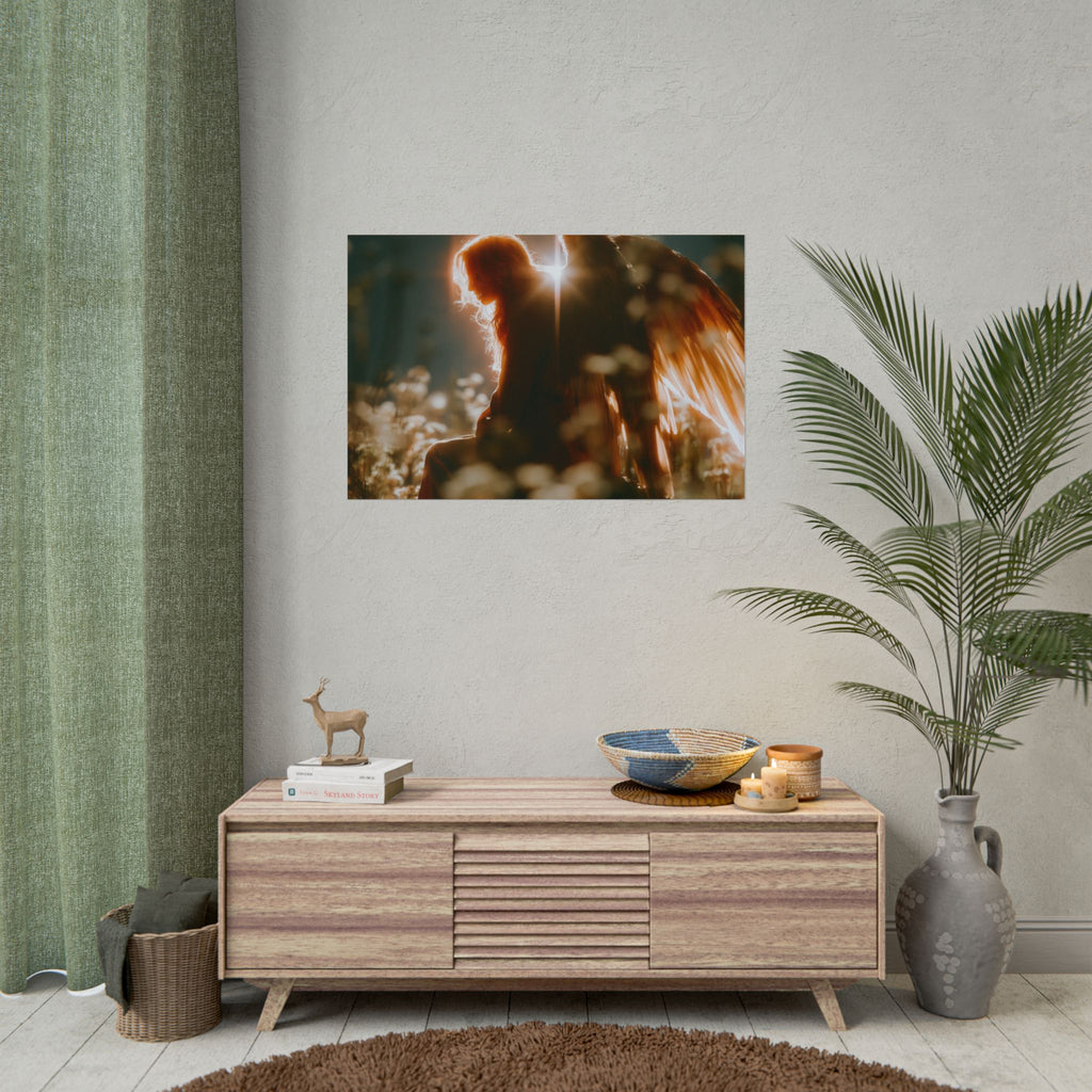 Thoughtful angel poster