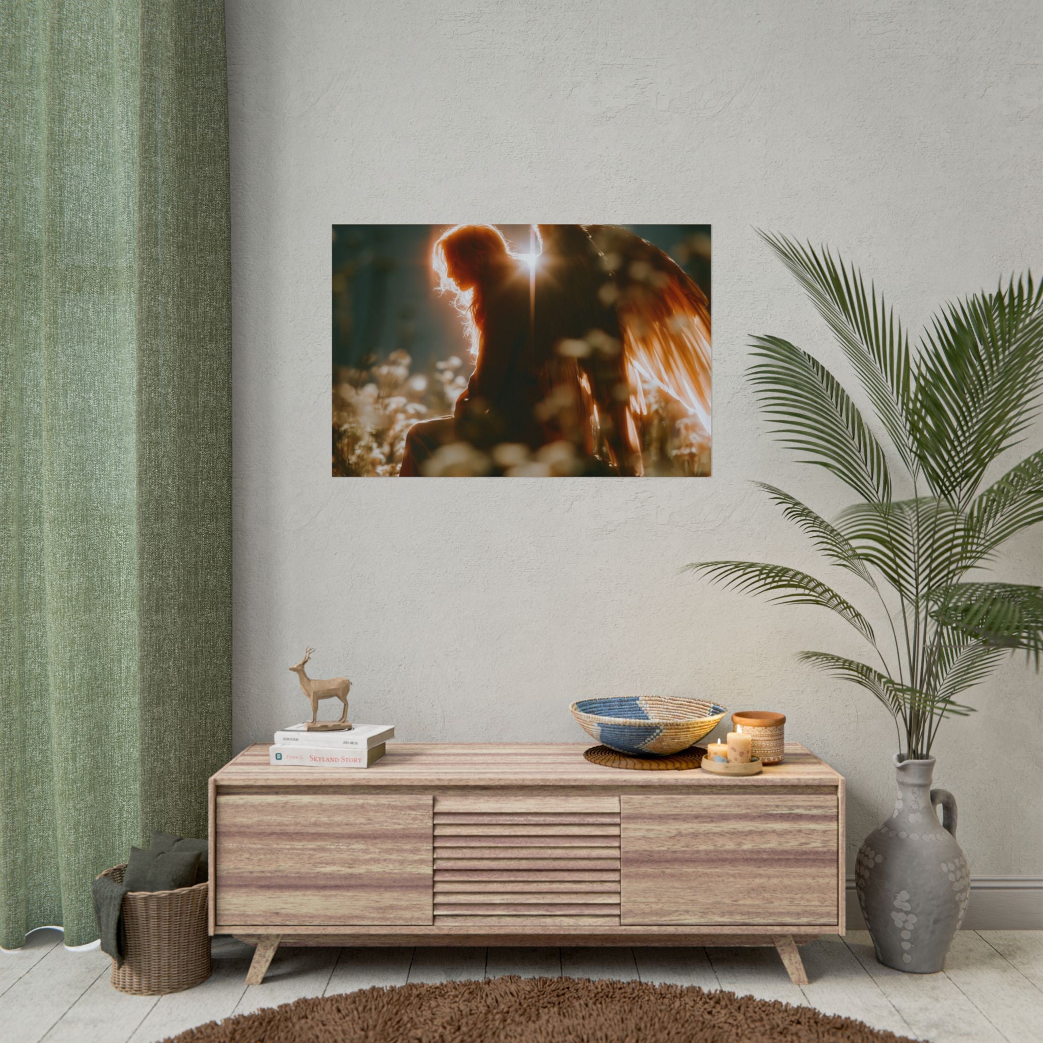 Thoughtful angel poster