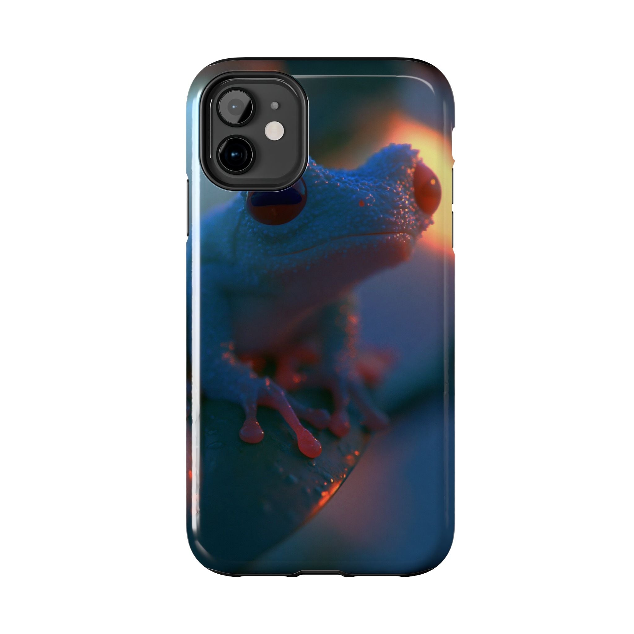 Sunset treefrog phone case
