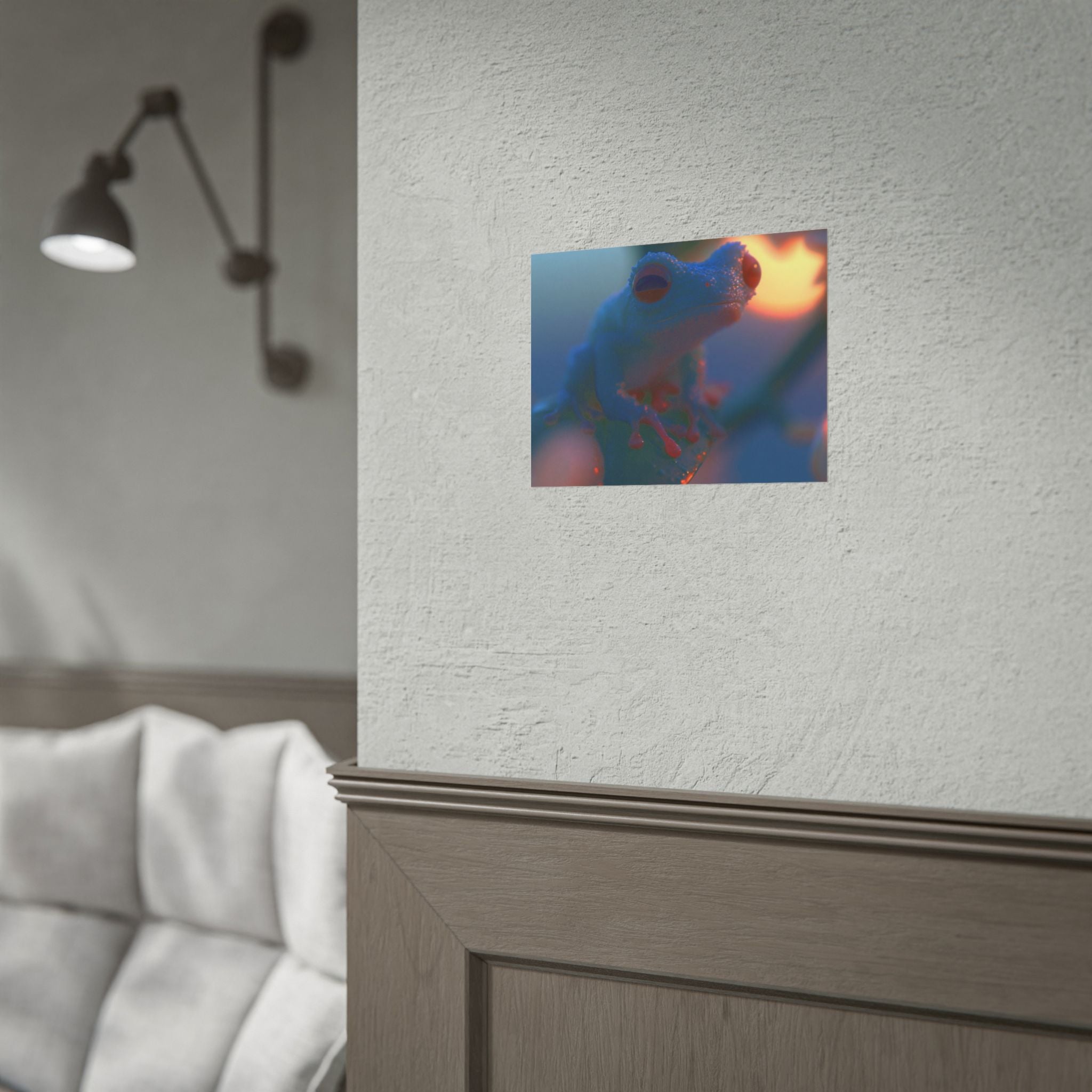 Sunset treefrog poster