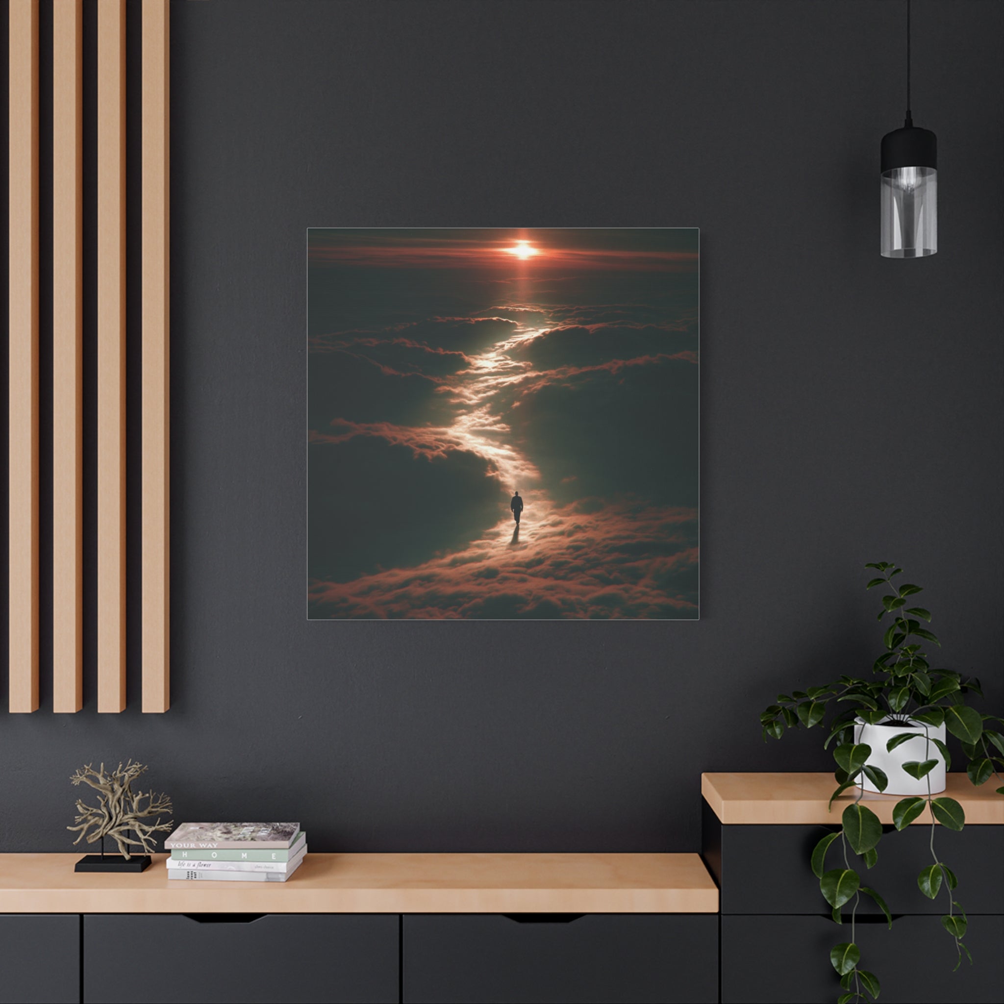 Cloud walker matte canvas print