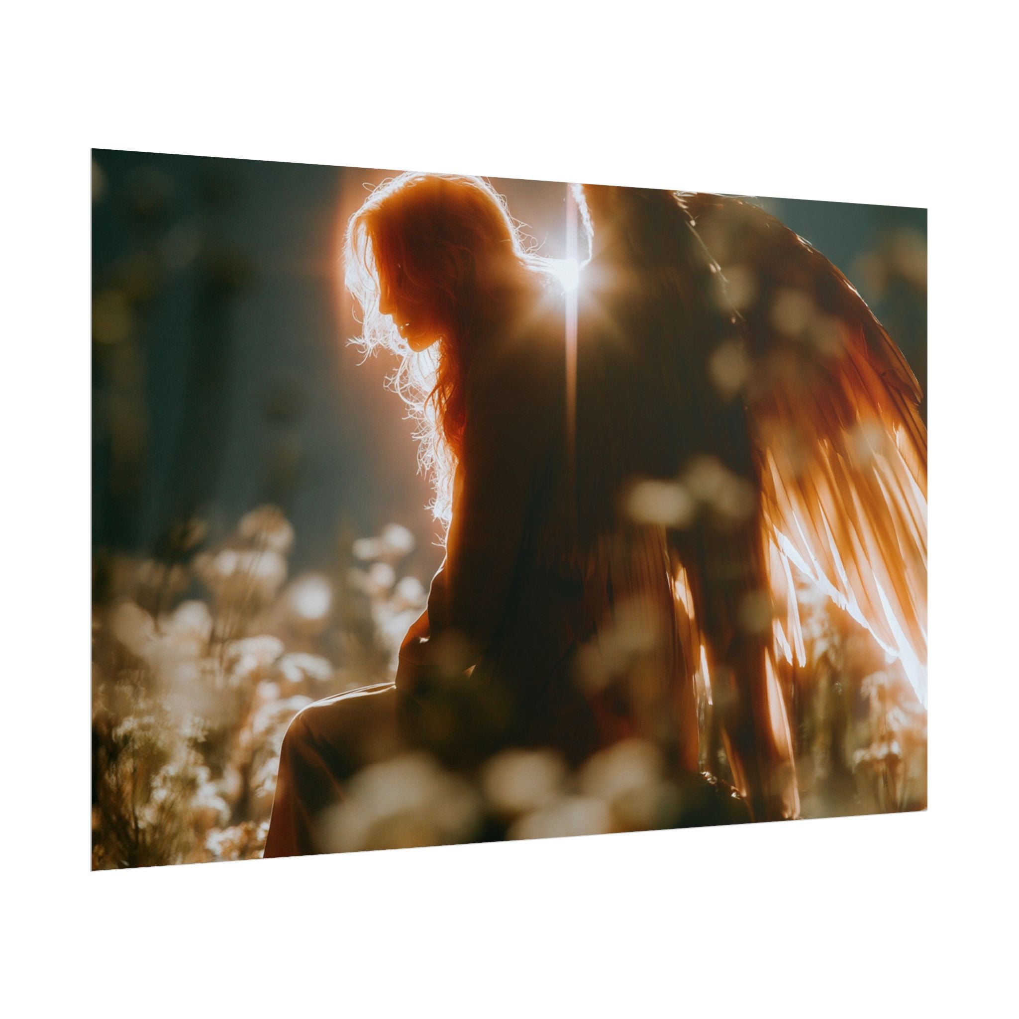 Thoughtful angel poster