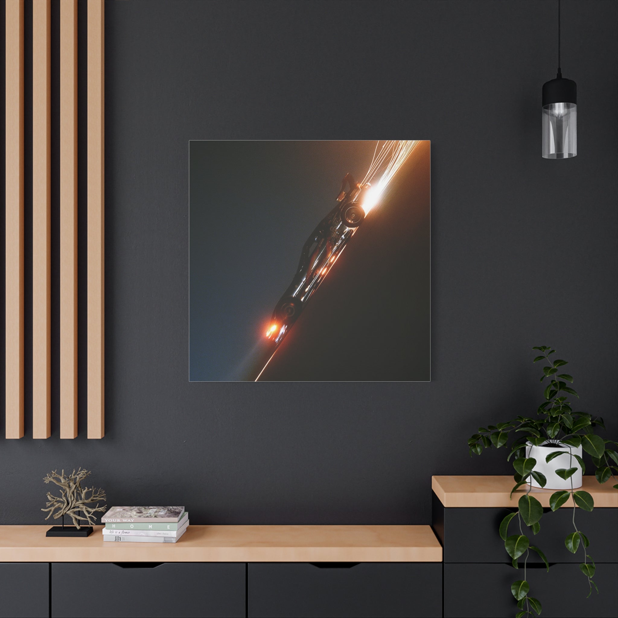 Speed matte canvas print