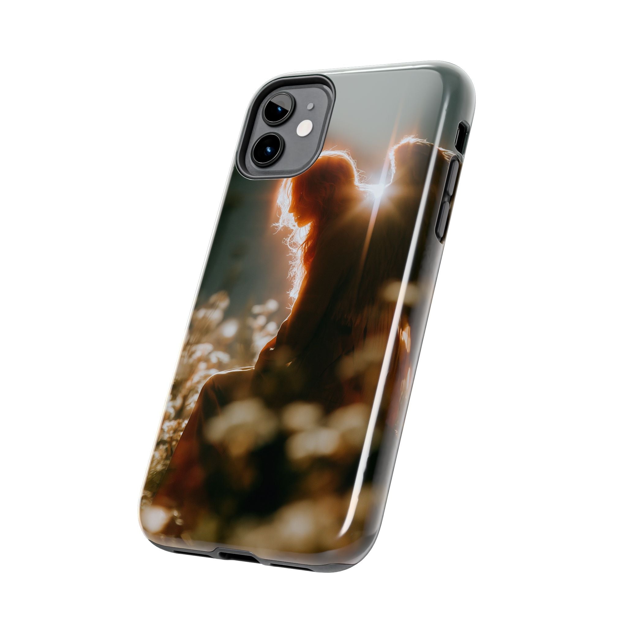 Thoughtful angel phone case