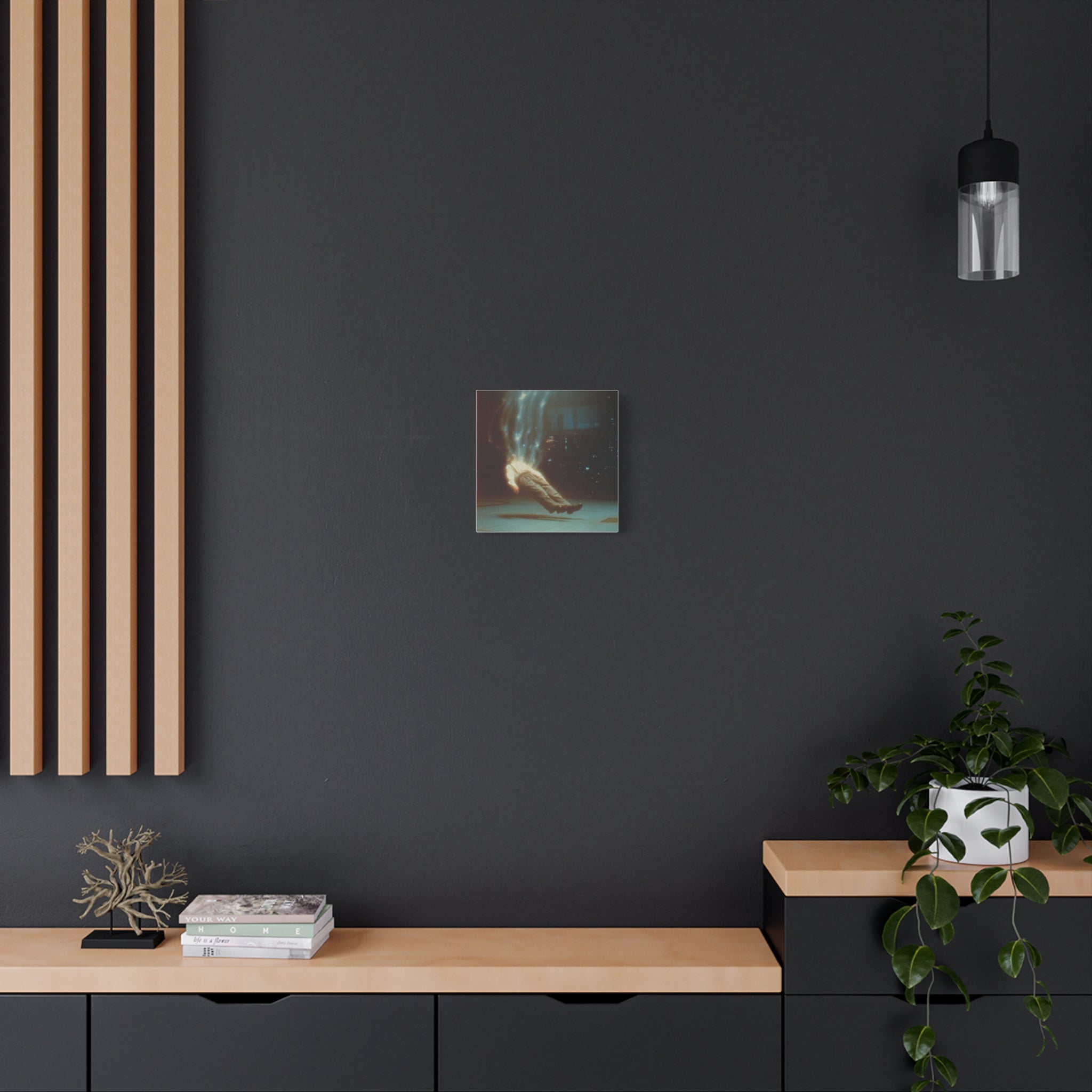 Energy drain matte canvas print