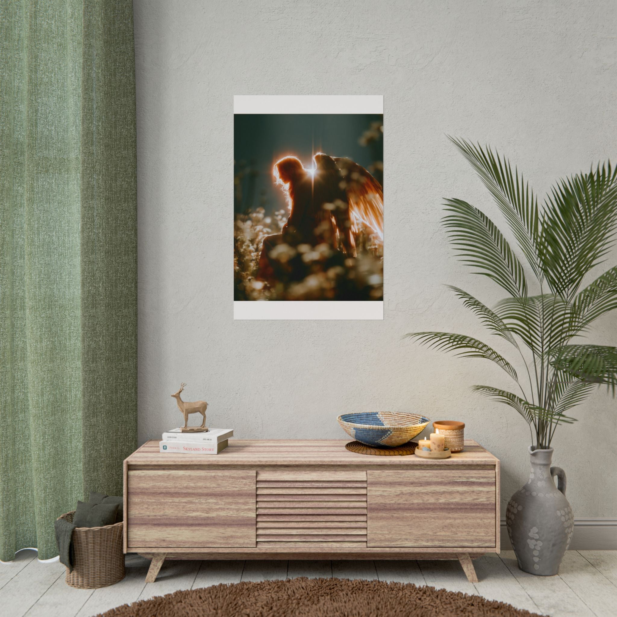 Thoughtful angel poster