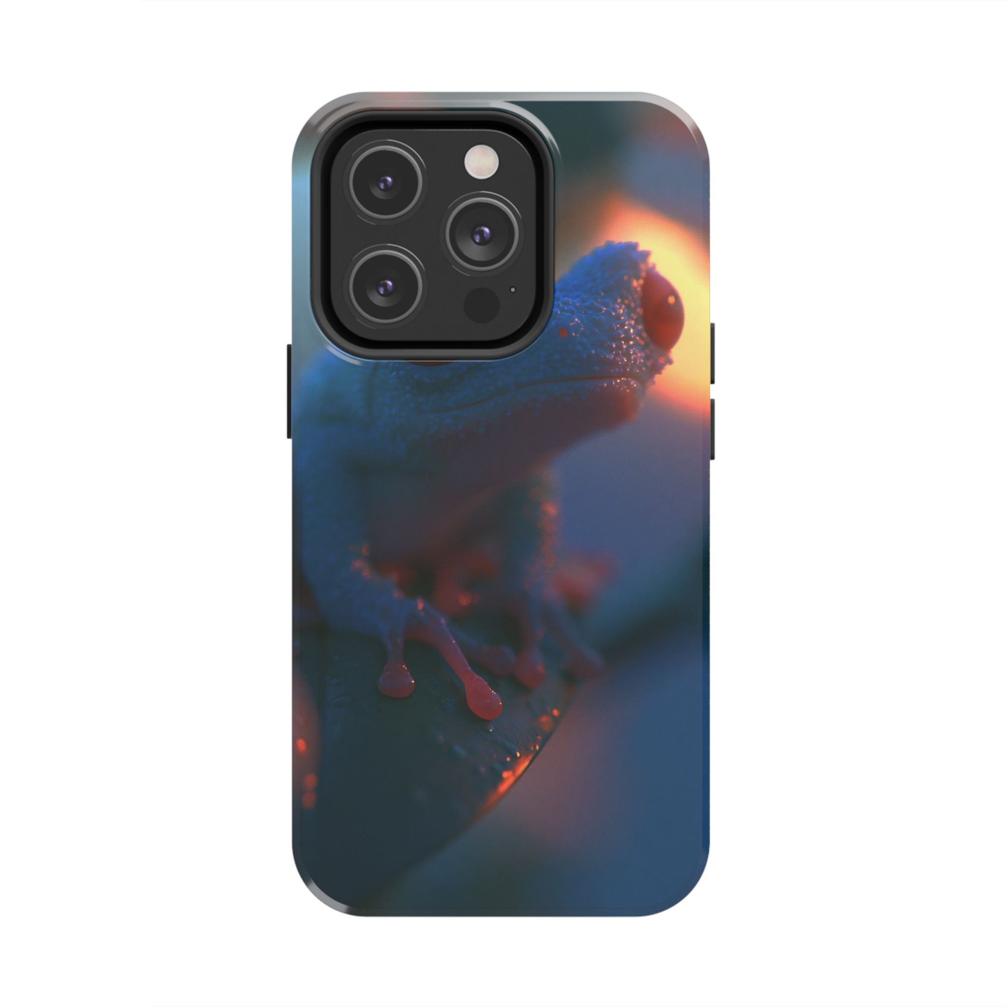 Sunset treefrog phone case