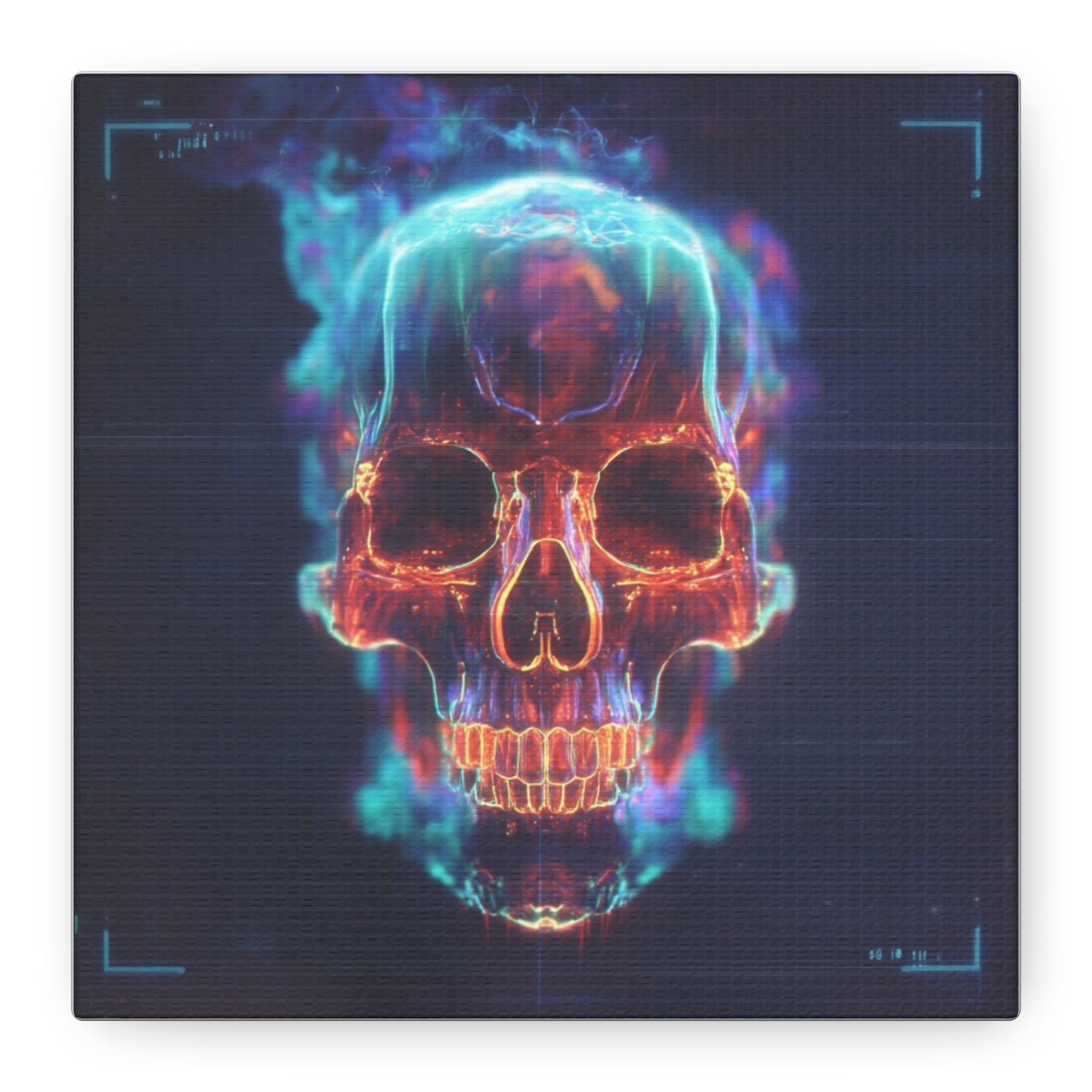 Heat signature matte canvas print