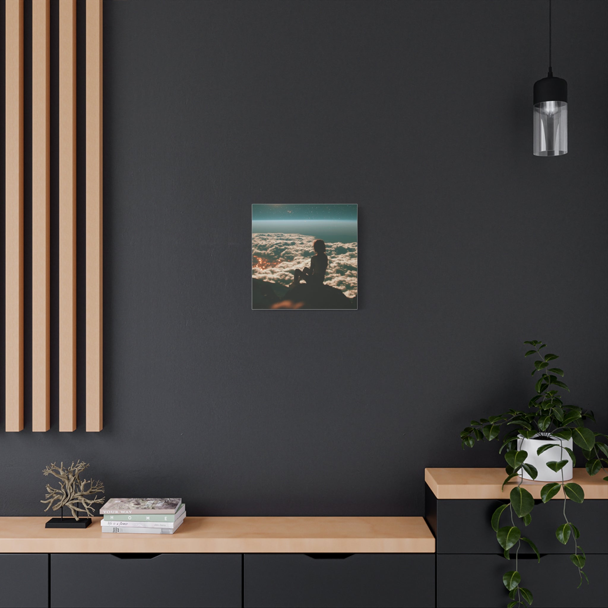 Lonely girl matte canvas print