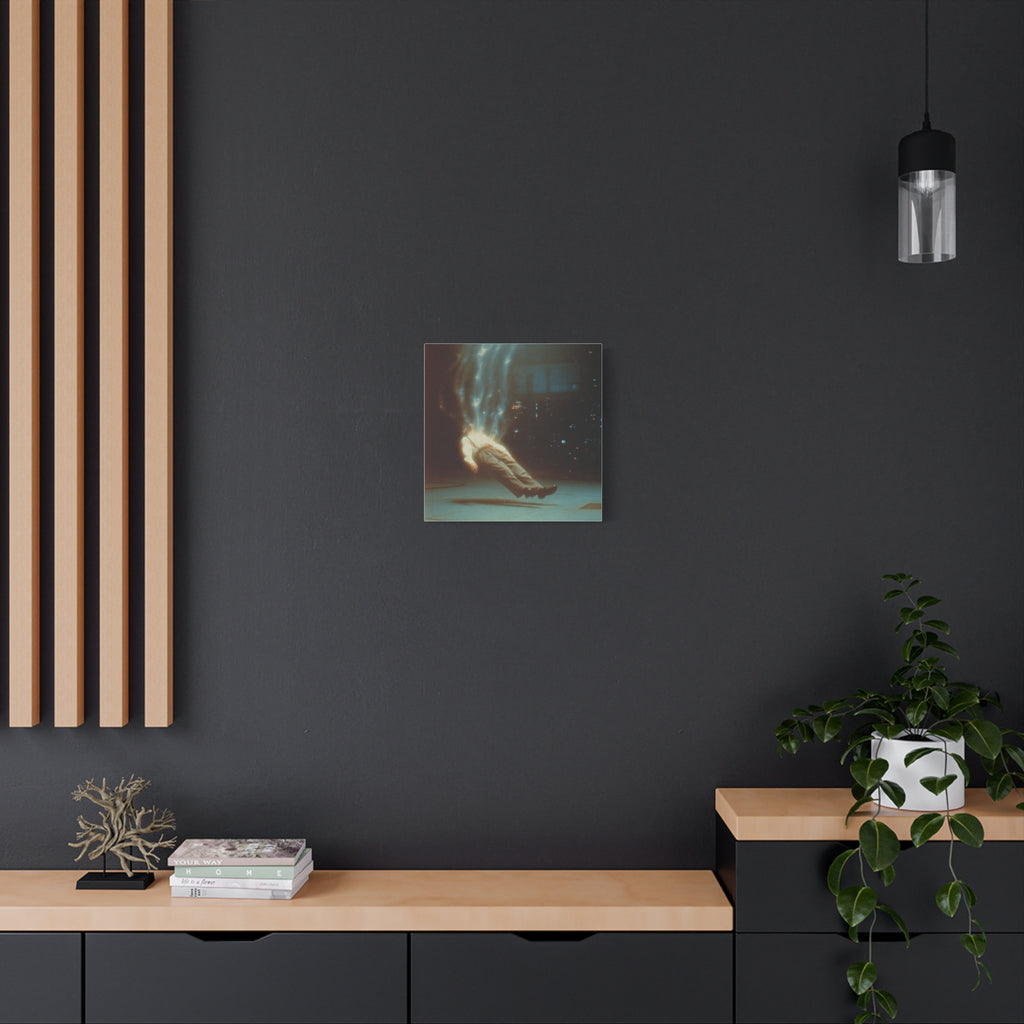 Energy drain matte canvas print