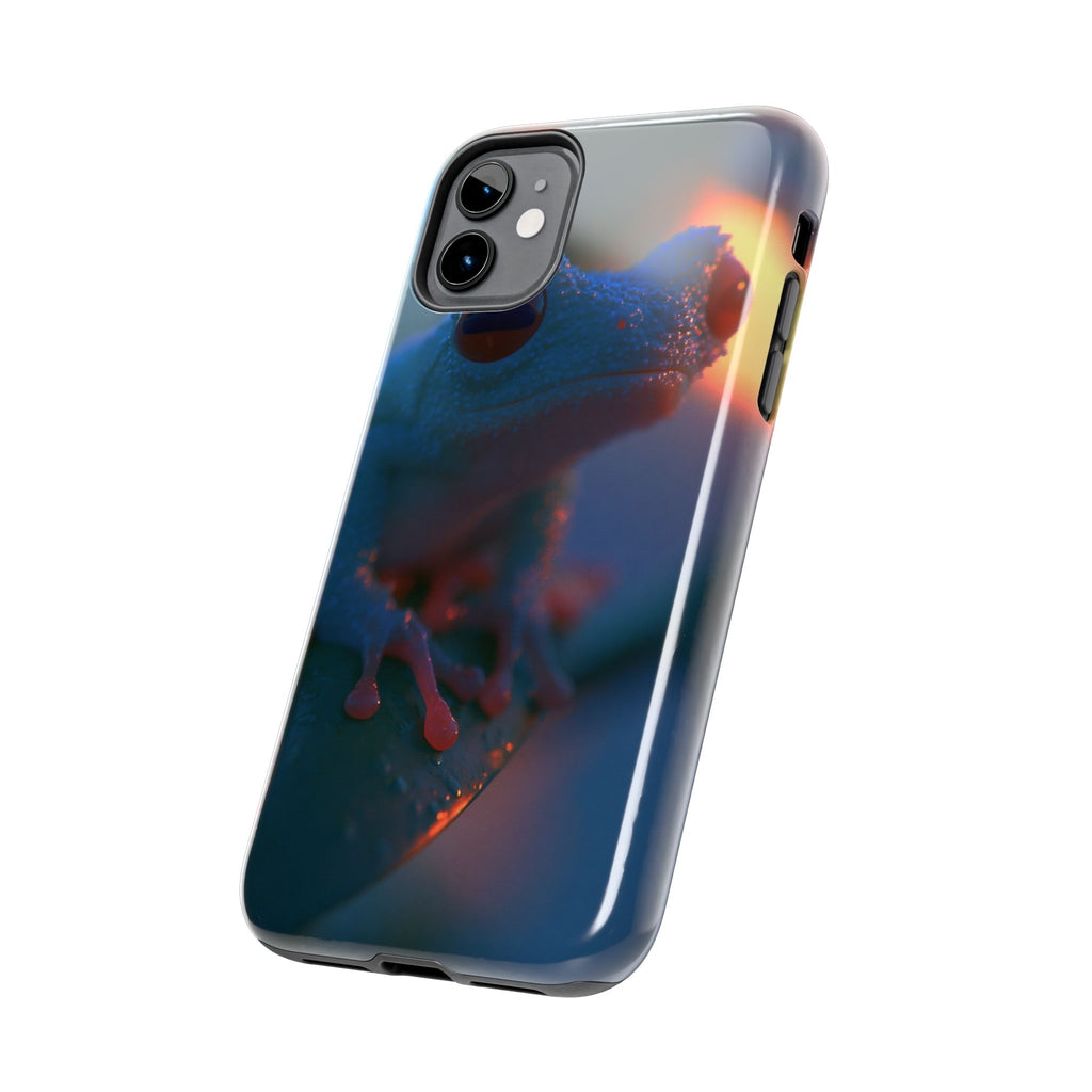 Sunset treefrog phone case