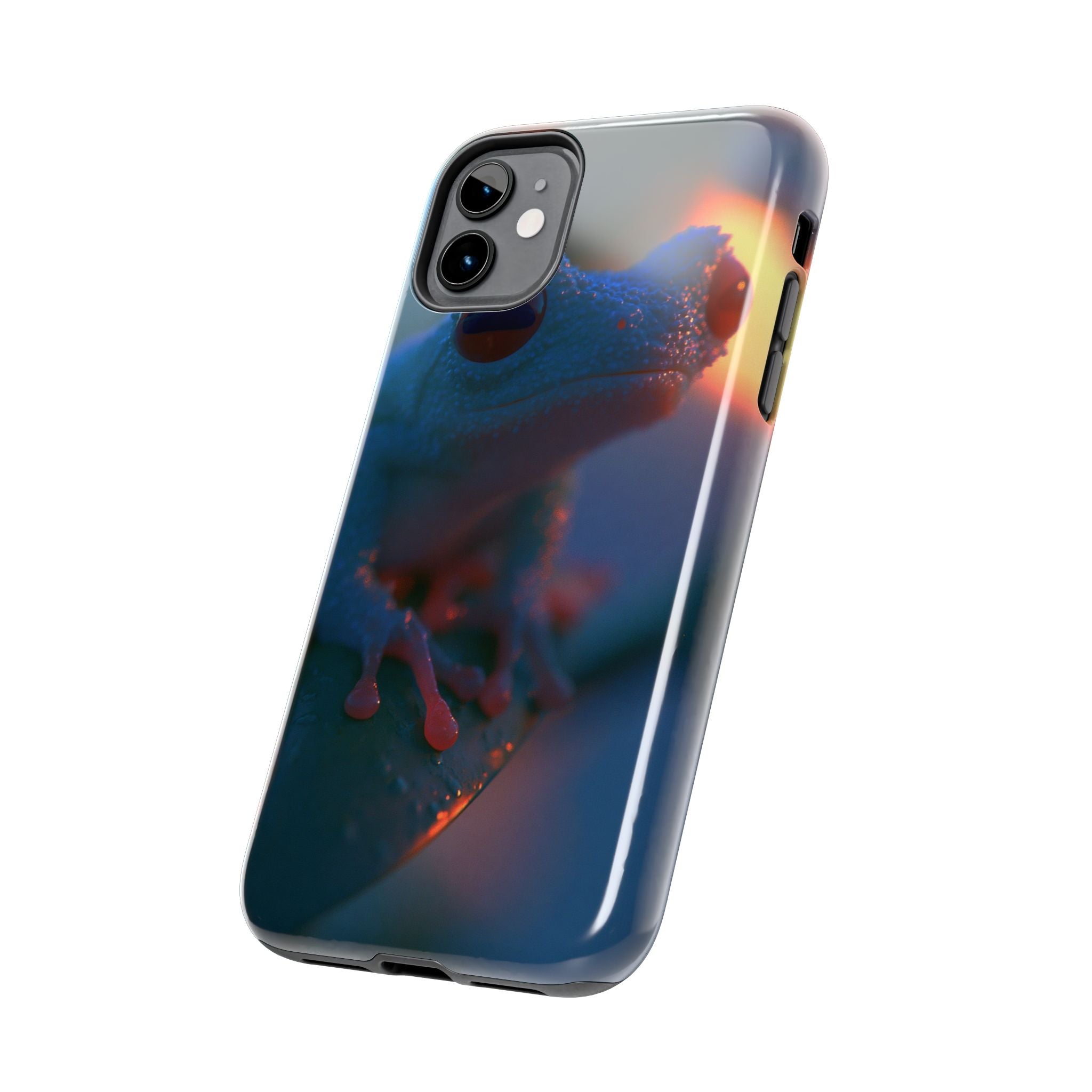 Sunset treefrog phone case