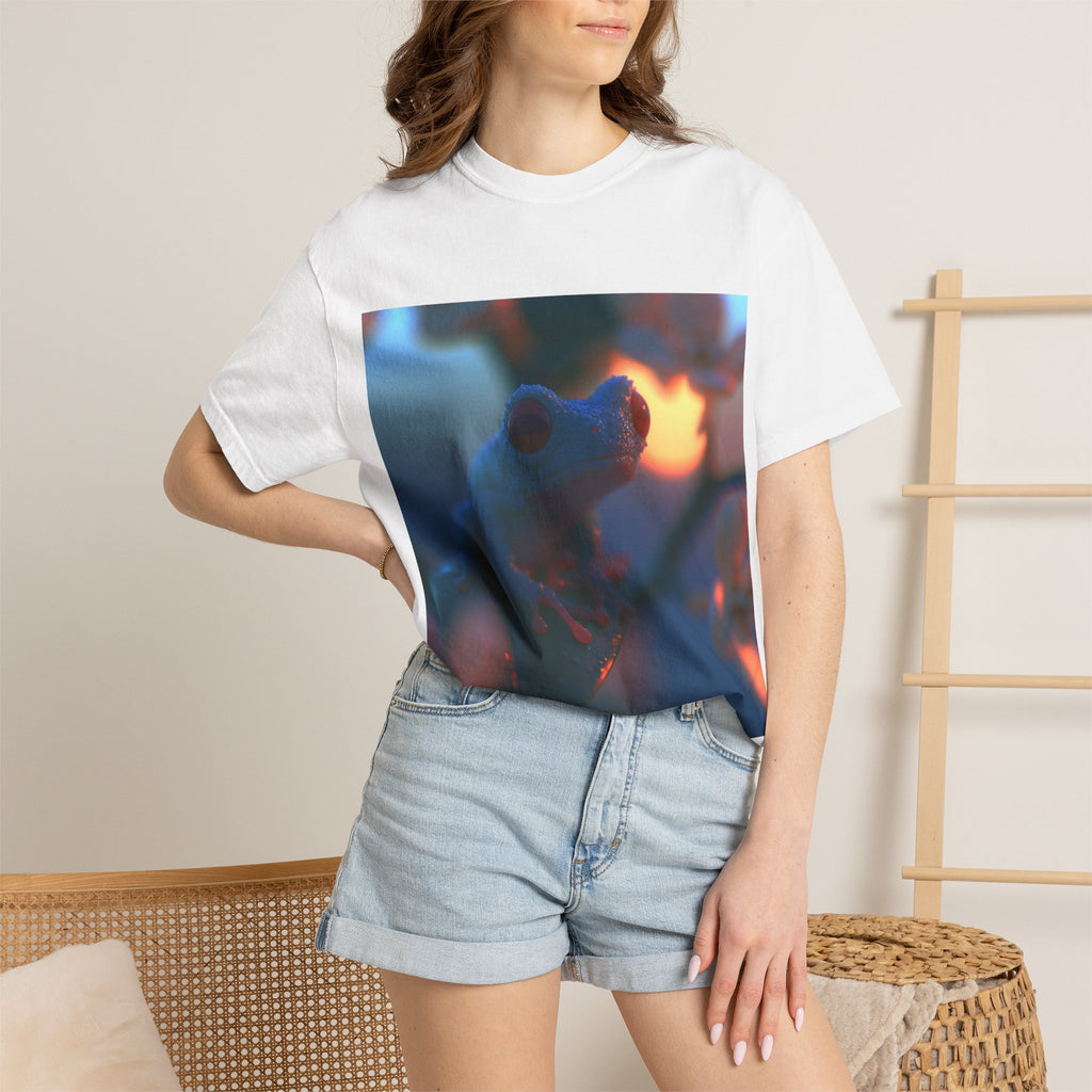 Sunset treefrog tee
