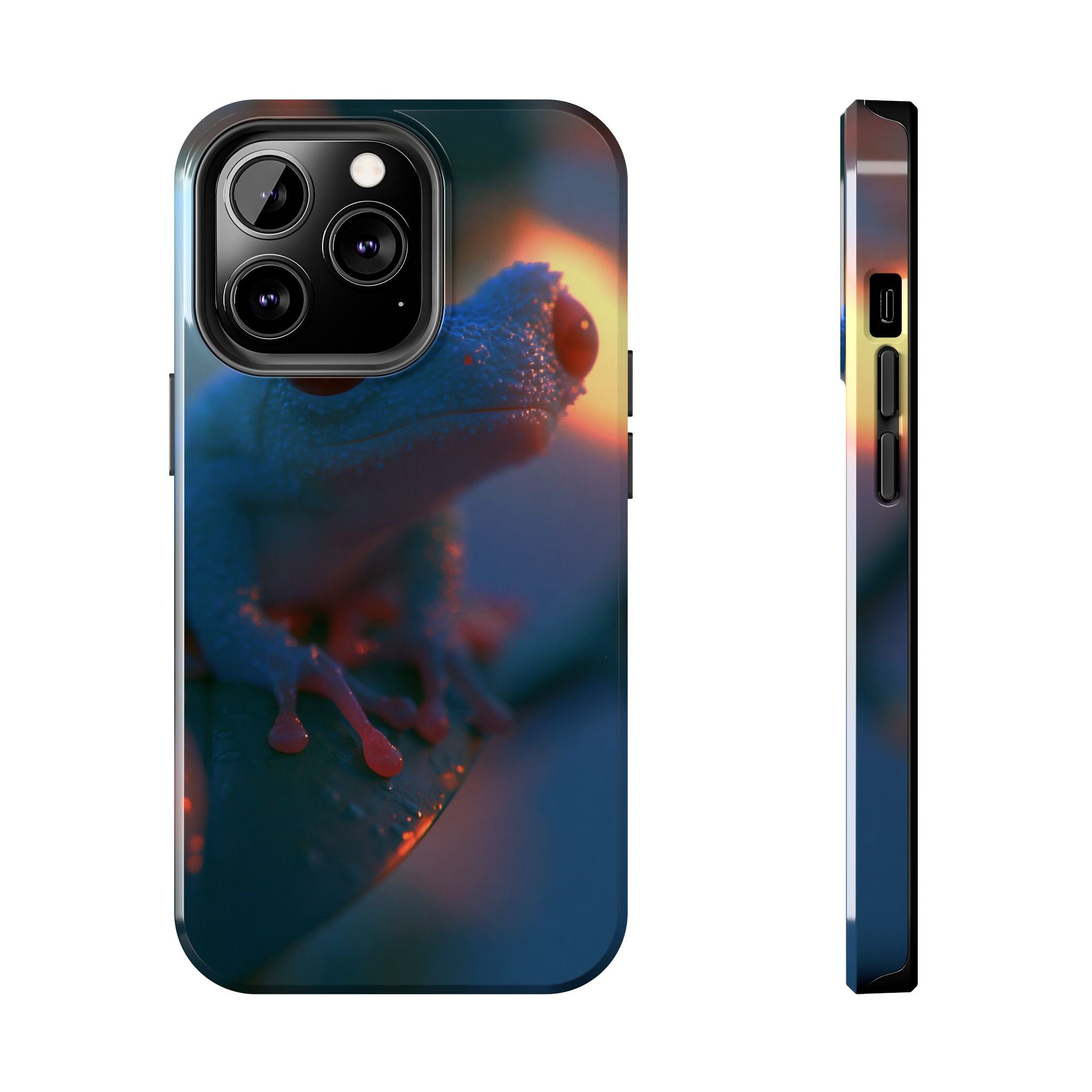Sunset treefrog phone case