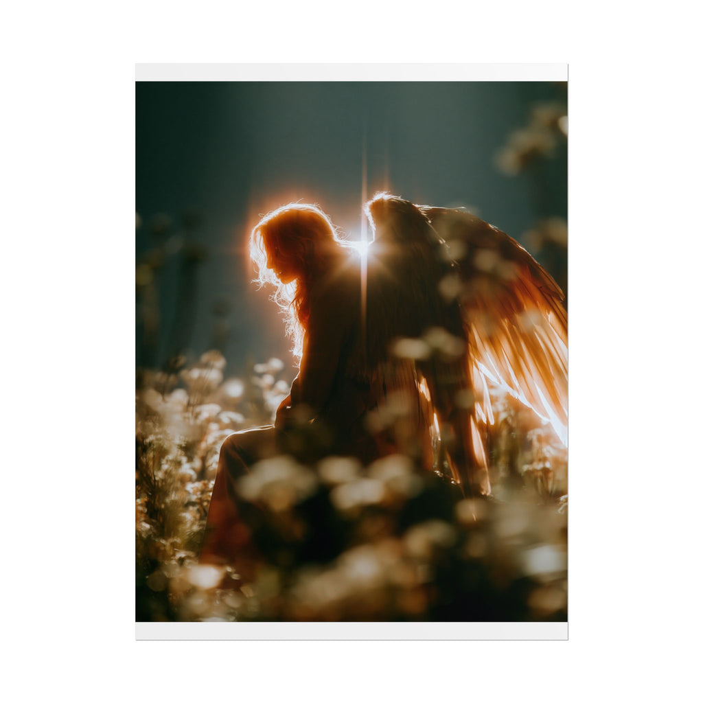 Thoughtful angel poster