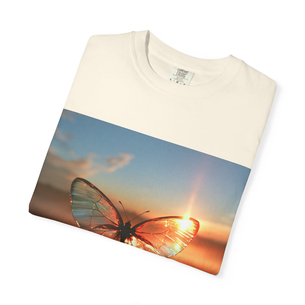 Glass butterfly tee