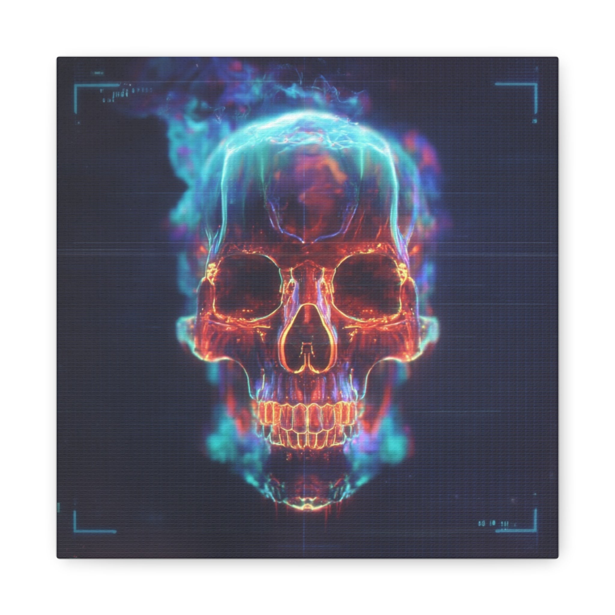 Heat signature matte canvas print