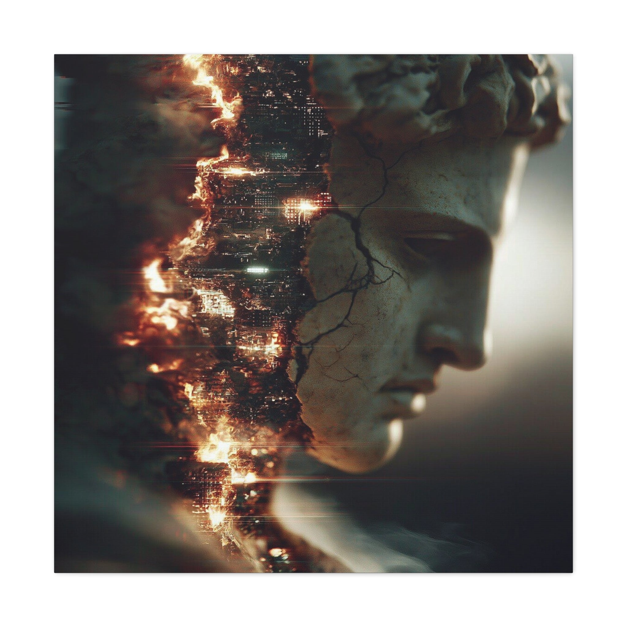 Entropy matte canvas print