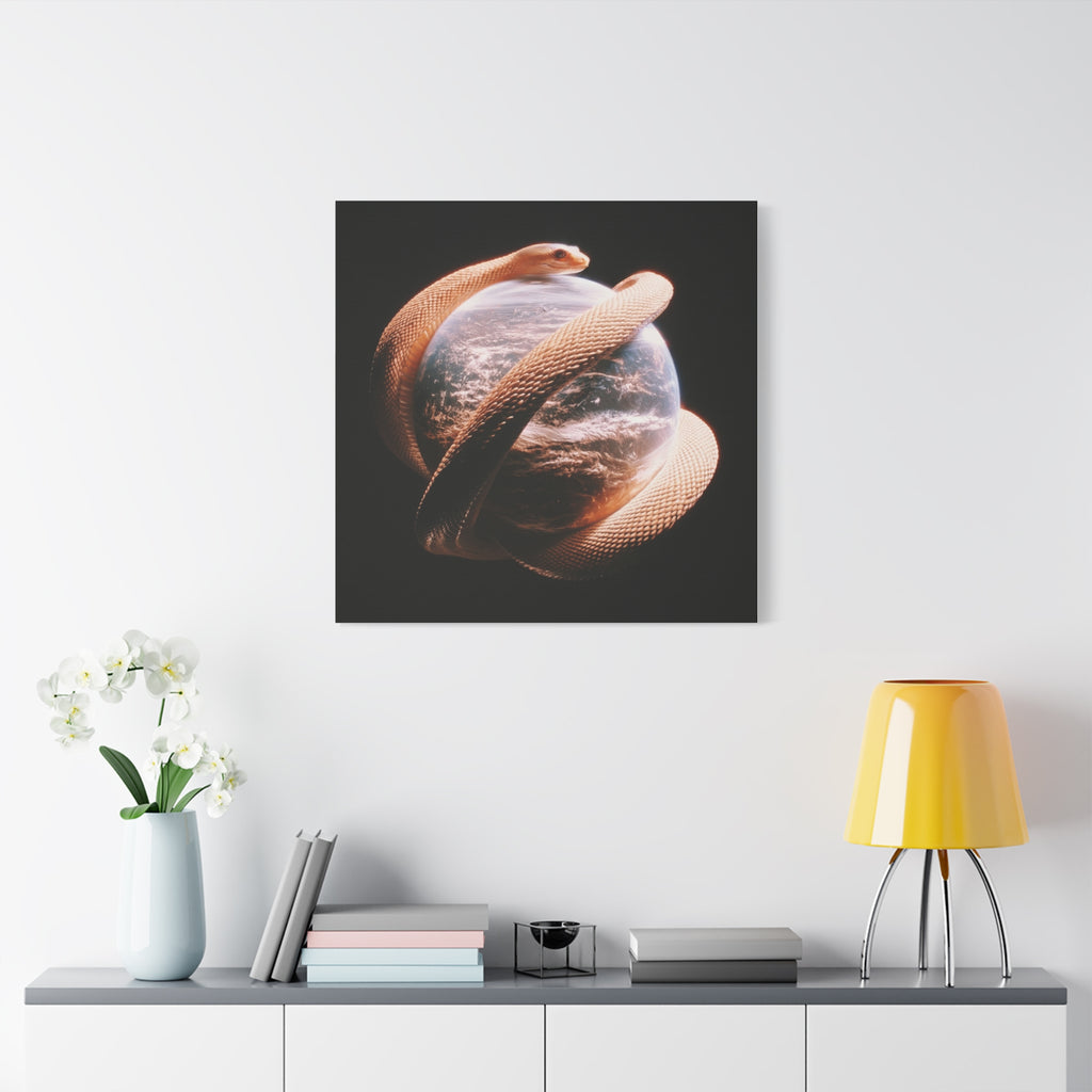 Evil world matte canvas print
