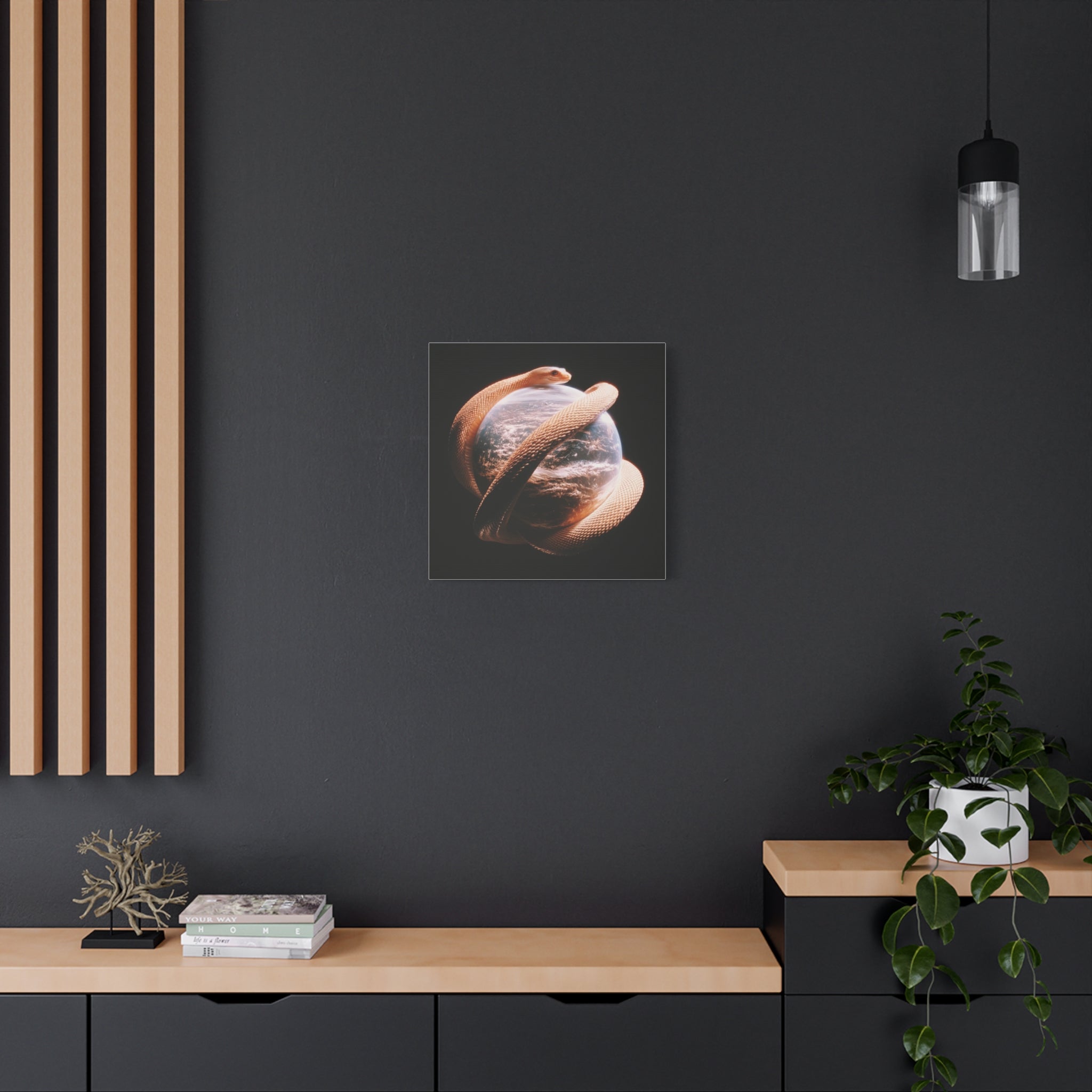 Evil world matte canvas print