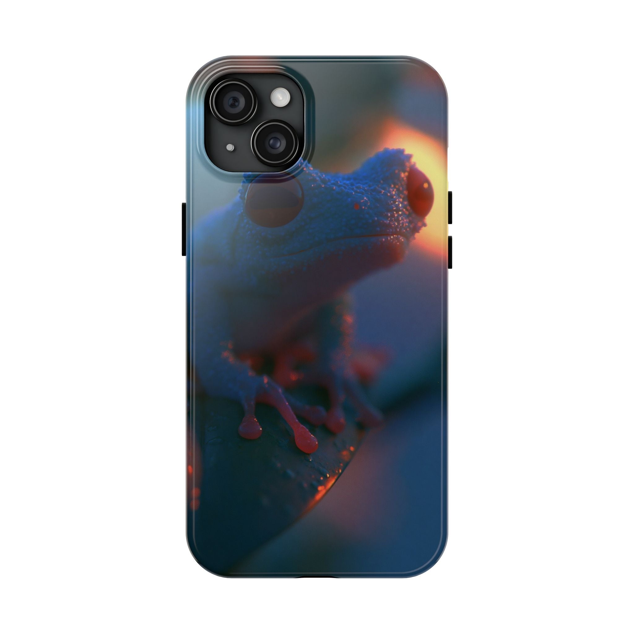 Sunset treefrog phone case